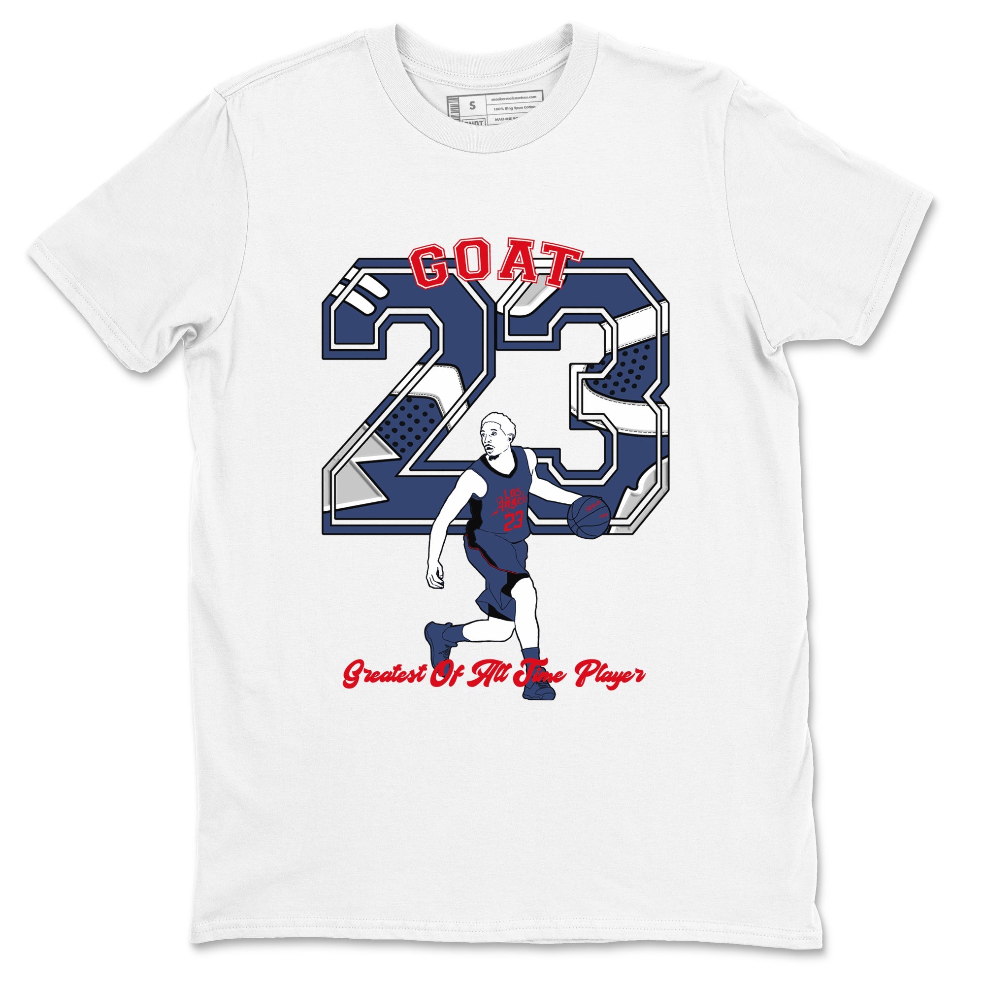 AJ6 Olympic shirt to match jordans Goat Player sneaker tees Air Jordan 6 Olympic Drip Gear Zone unisex cotton White 2 crew neck shirt