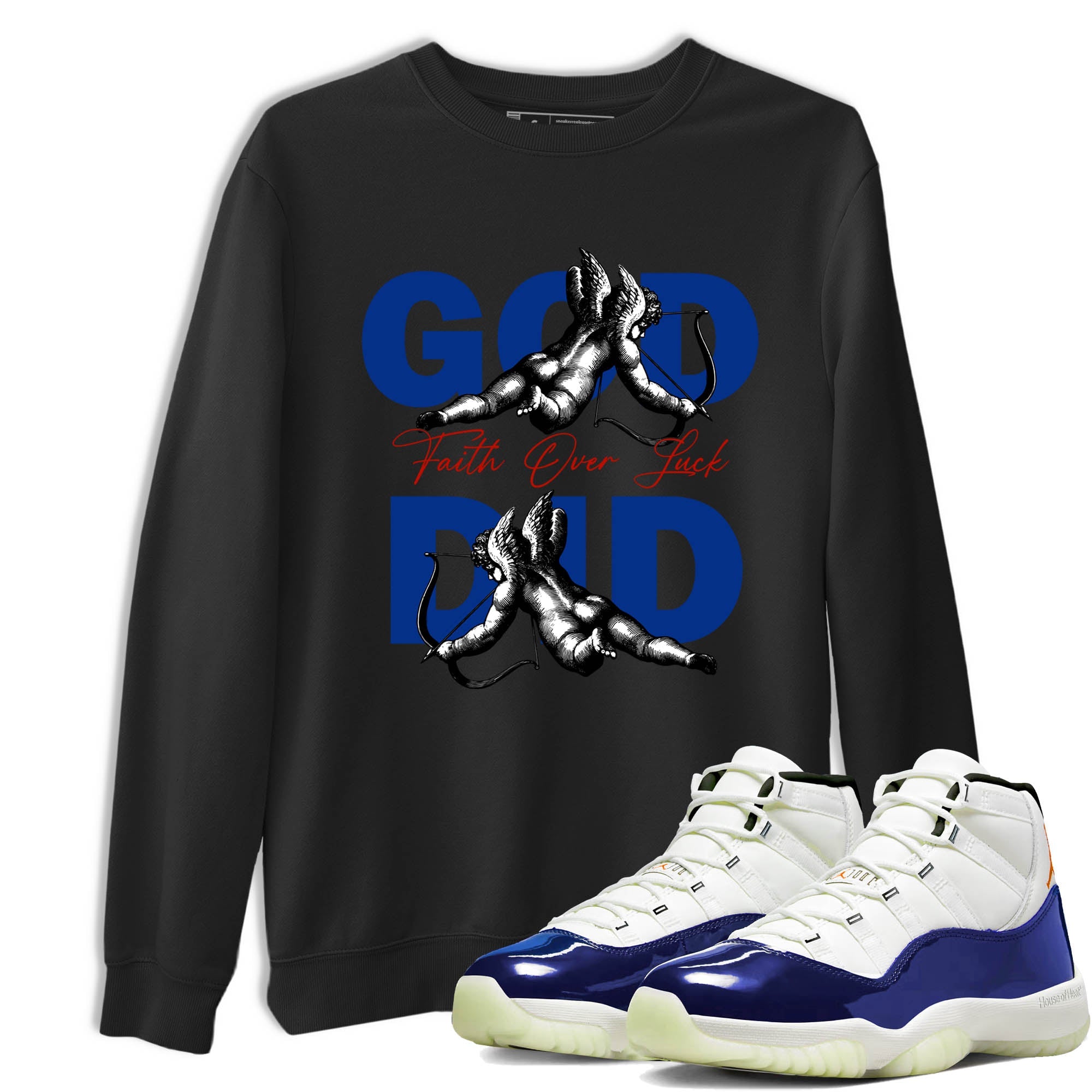 Sneaker Threads  Sneaker Tees To Match Air Jordan 11 Rare Air  God Did Graphic Tee Black 1. Perfect for Jordan releases 2025 colorways.