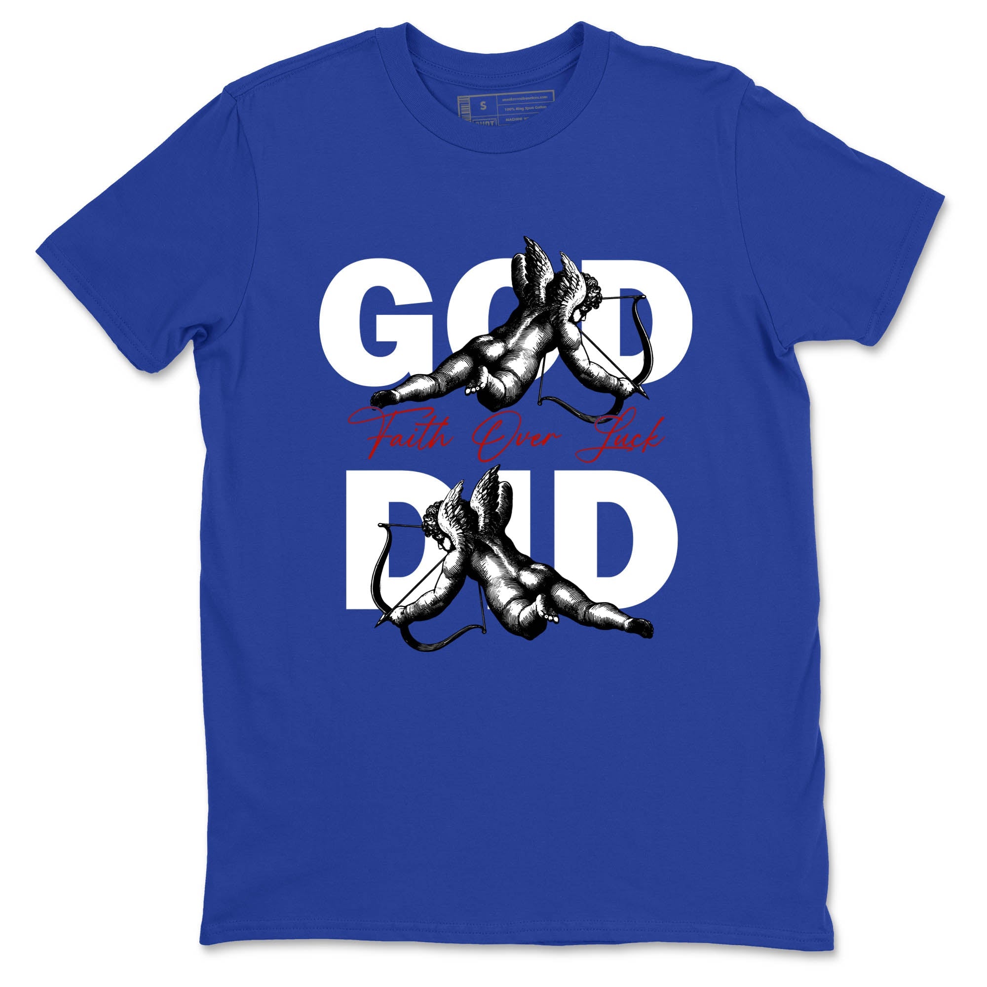 Sneaker Threads  Sneaker Tees To Match Air Jordan 11 Rare Air  God Did Graphic Tee Royal Blue 2. Perfect for Jordan releases 2025 colorways.