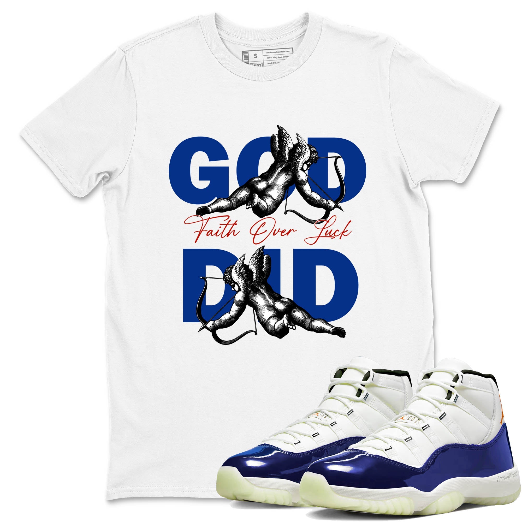 Sneaker Threads  Sneaker Tees To Match Air Jordan 11 Rare Air  God Did Graphic Tee White 1. Perfect for Jordan releases 2025 colorways.