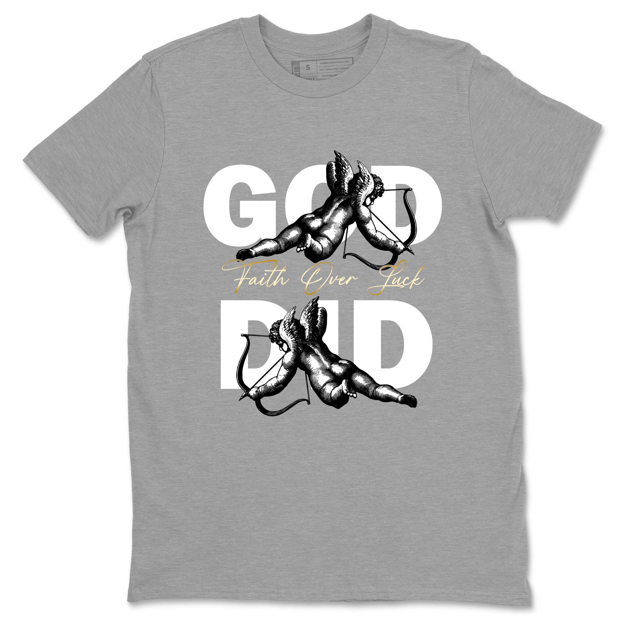 Sneaker Threads  Sneaker Tees To Match Air Jordan 12 Taxi  God Did Graphic Tee Heather Grey 2. Perfect for Jordan releases 2025 colorways.