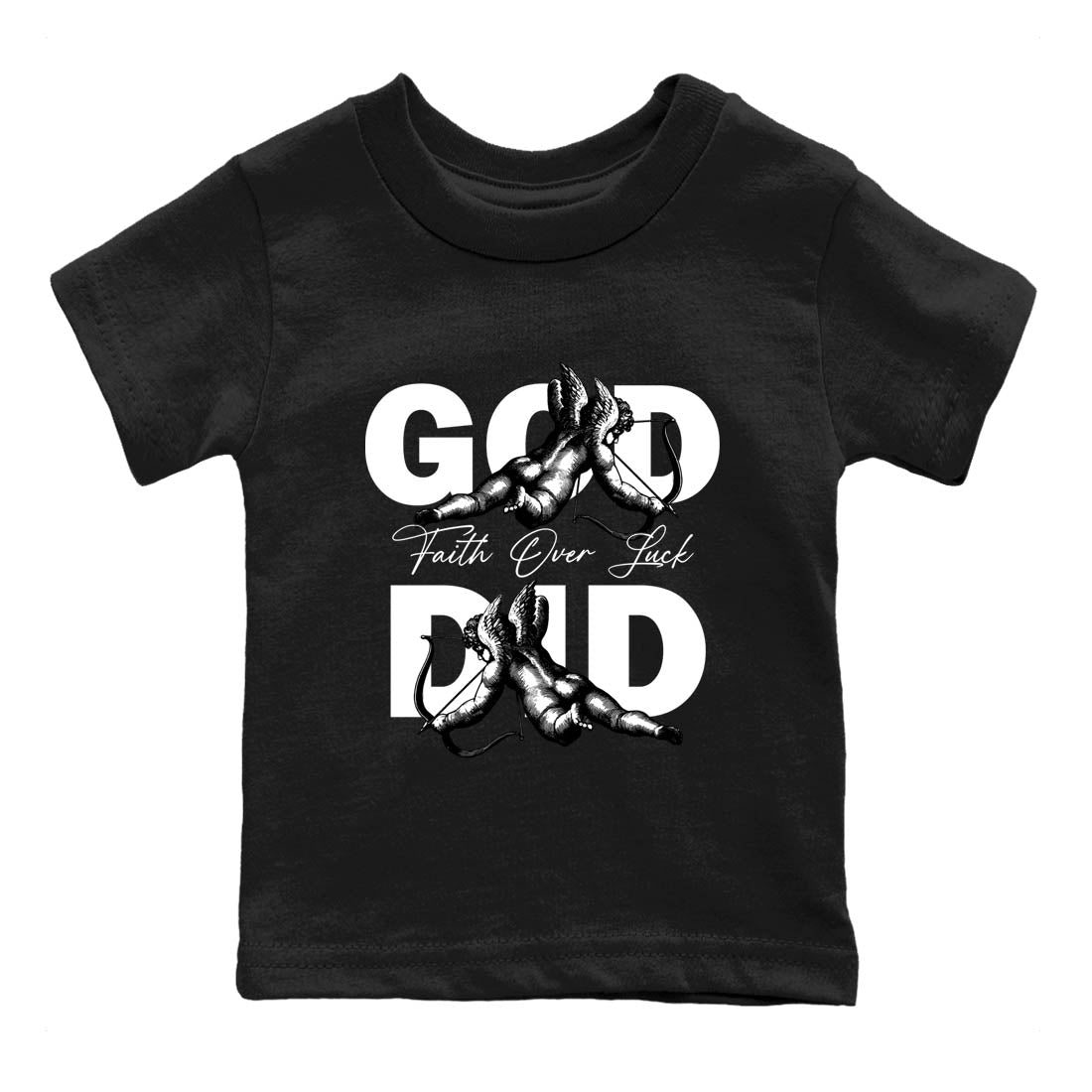 Sneaker Threads  Sneaker Tees To Match Air Jordan 4 Black Cat  God Did Youth Graphic Tee Black 2. Perfect for Jordan releases 2025 colorways.