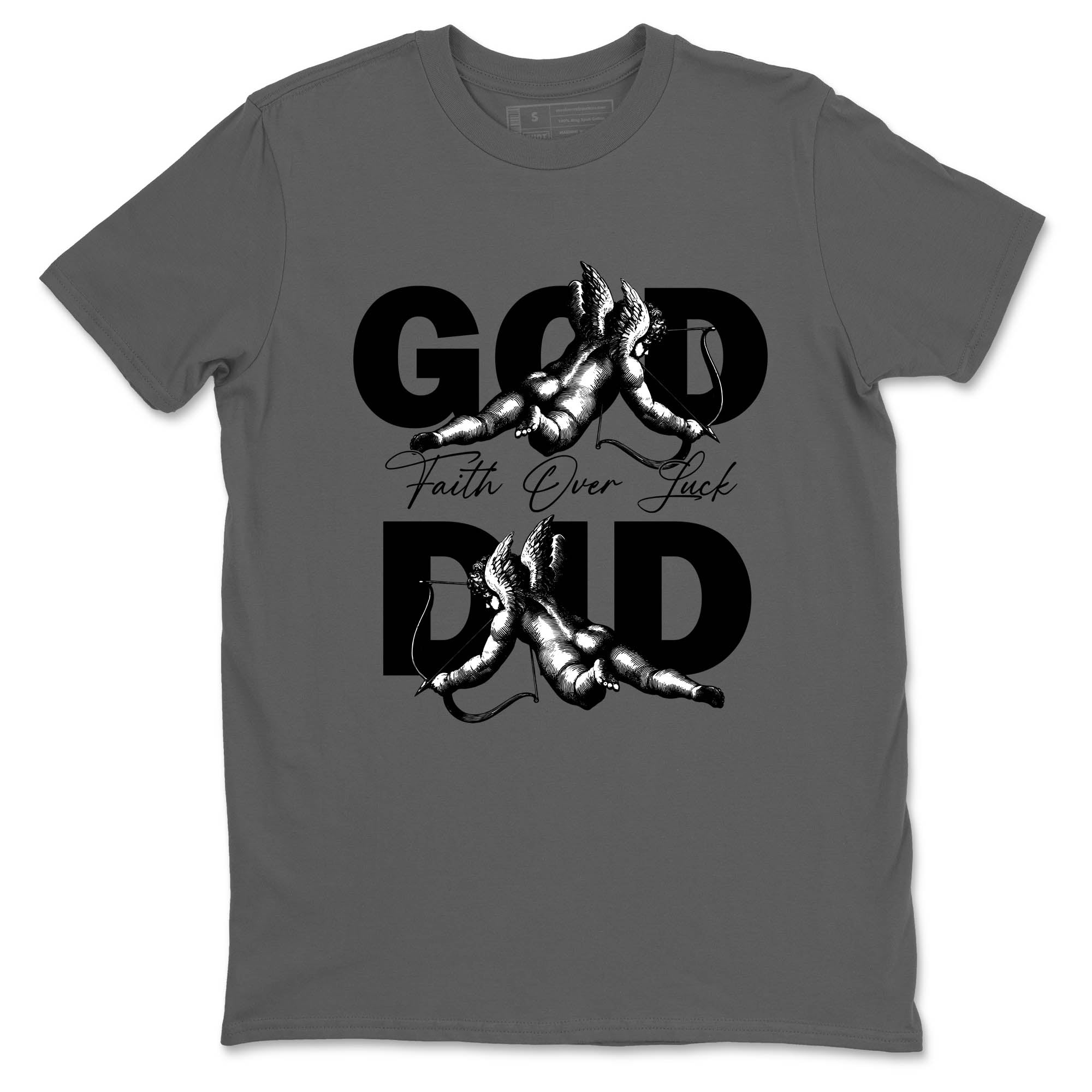 Sneaker Threads  Sneaker Tees To Match Air Jordan 4 Black Cat  God Did Graphic Tee Cool Grey 2. Perfect for Jordan releases 2025 colorways.