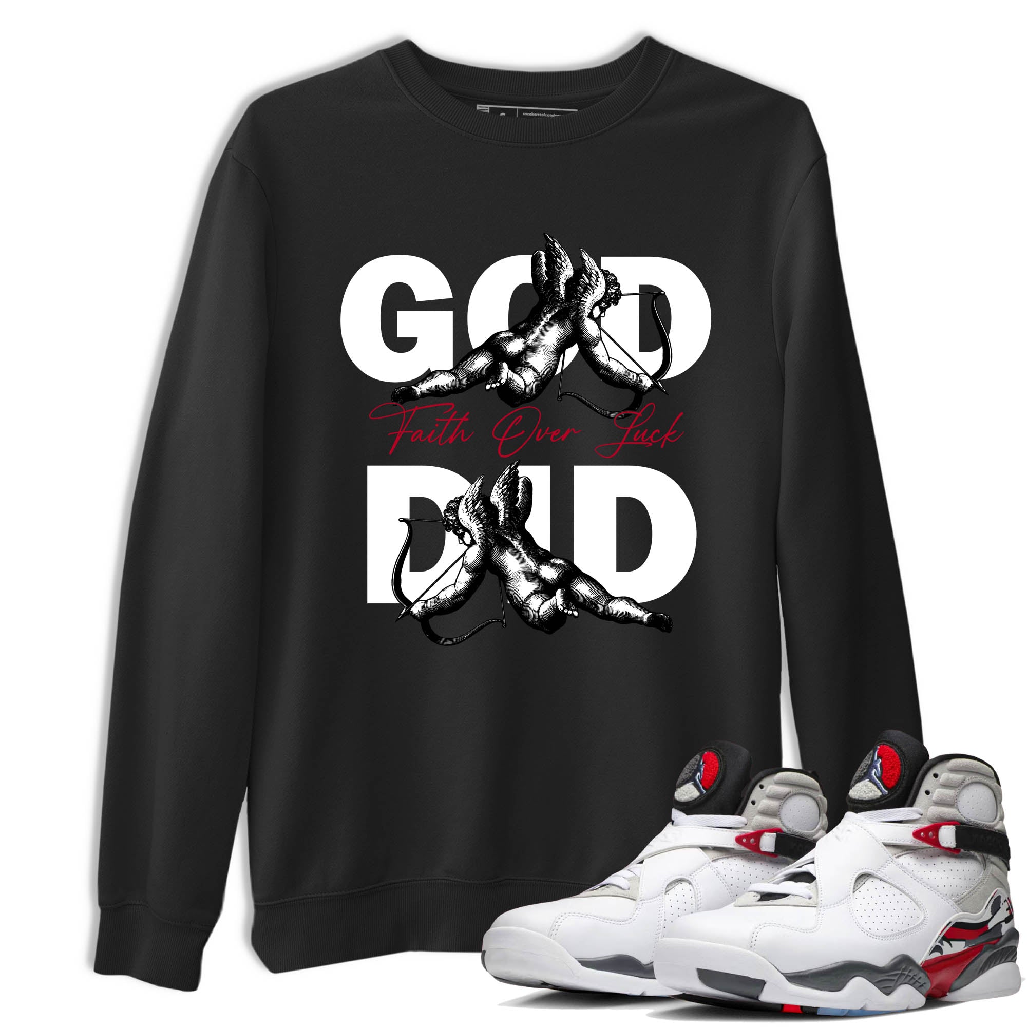 Sneaker Threads  Sneaker Tees To Match Air Jordan 8 Bunny  God Did Graphic Tee Black 1. Perfect for Jordan releases 2025 colorways.