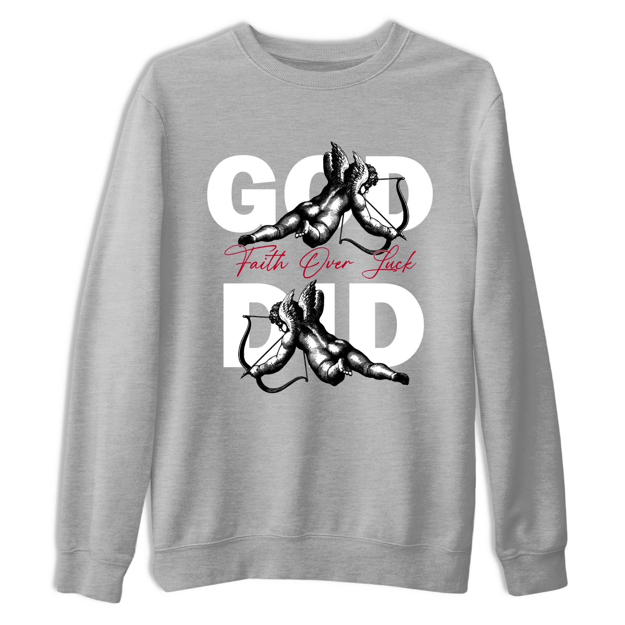 Sneaker Threads  Sneaker Tees To Match Air Jordan 8 Bunny  God Did Graphic Tee Heather Grey 2. Perfect for Jordan releases 2025 colorways.