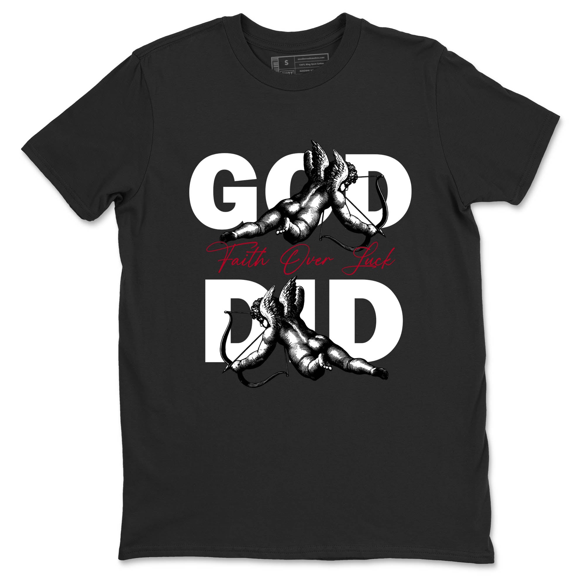 Sneaker Threads  Sneaker Tees To Match Air Jordan 8 Bunny  God Did Graphic Tee Black 2. Perfect for Jordan releases 2025 colorways.