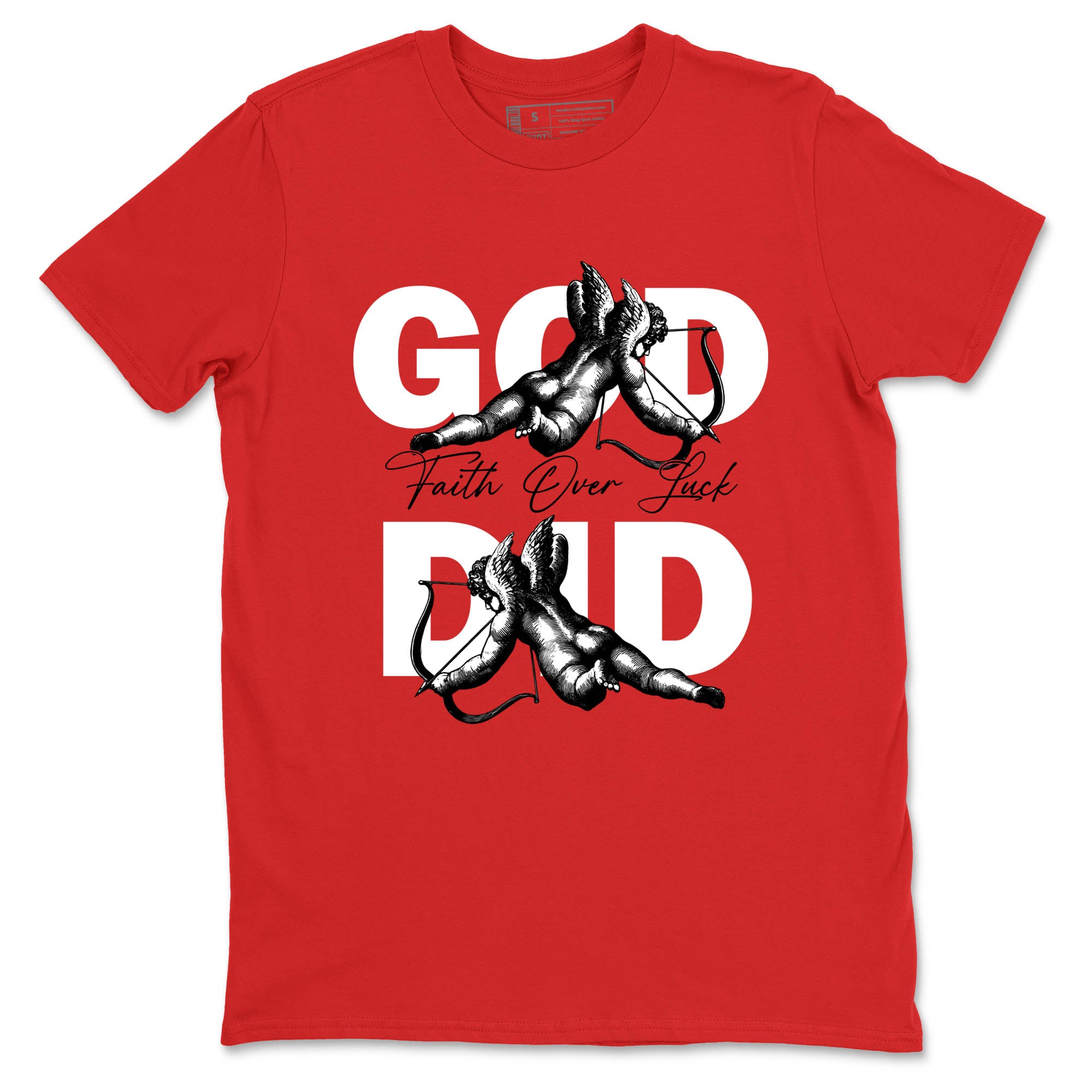 Sneaker Threads  Sneaker Tees To Match Air Jordan 8 Bunny  God Did Graphic Tee Red 2. Perfect for Jordan releases 2025 colorways.