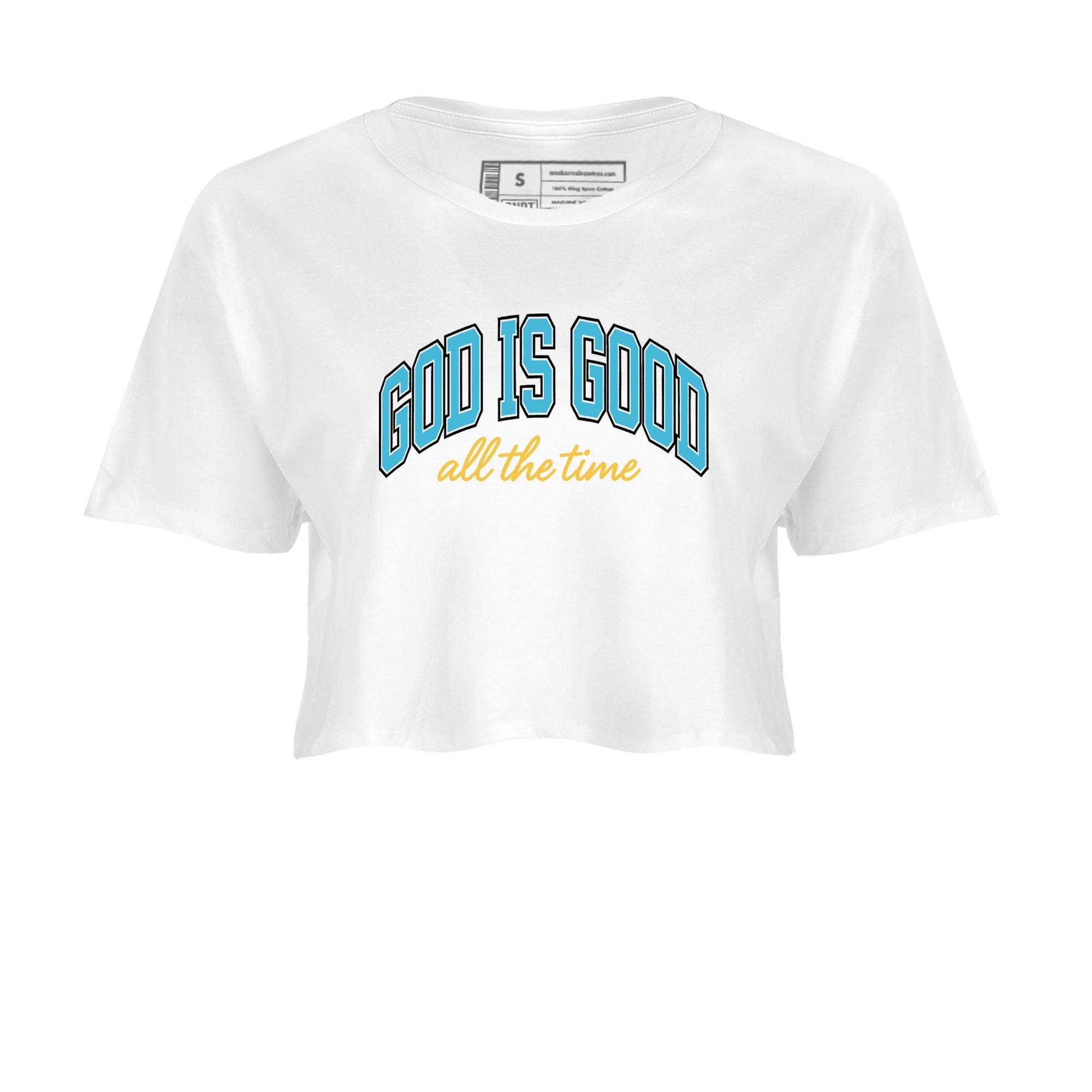 Sneaker Threads  Sneaker Tees To Match Air Jordan 11 Retro Gamma  God Is Good Crop Tee White 2. Perfect for Jordan releases 2025 colorways.