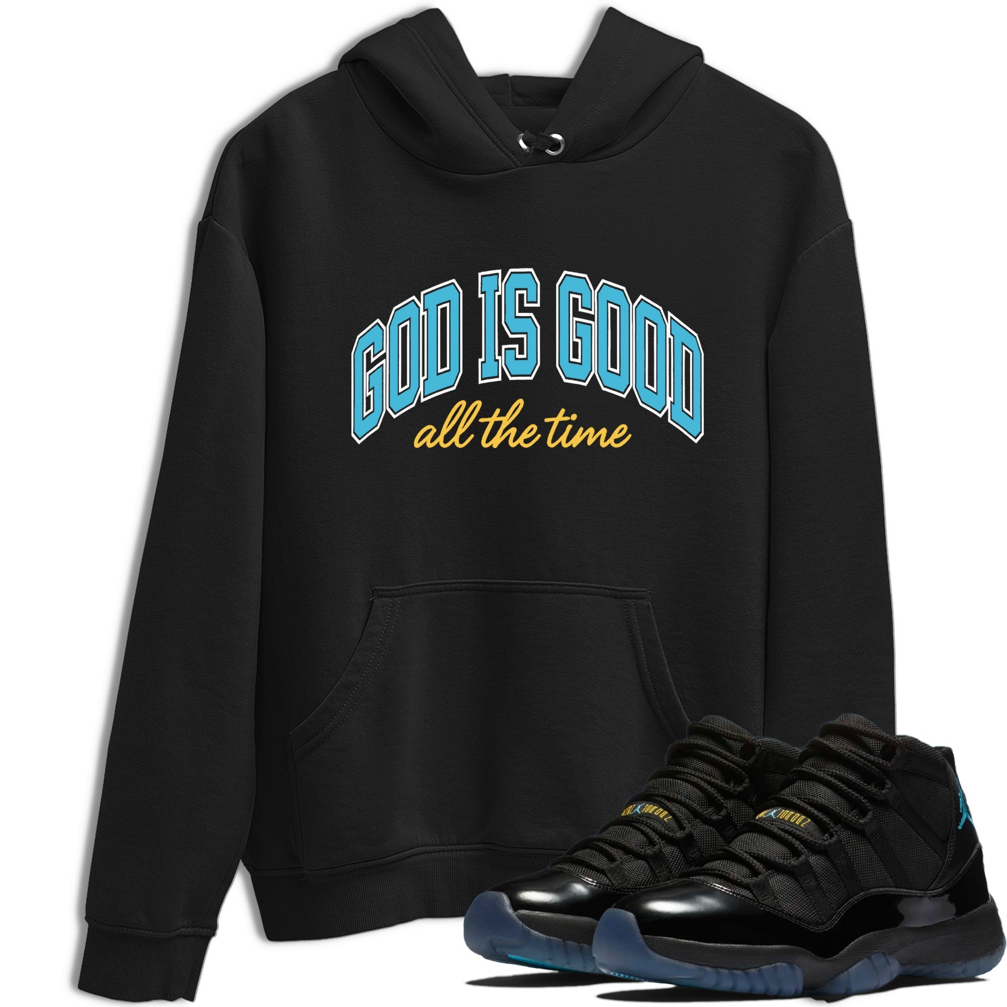 Sneaker Threads  Sneaker Tees To Match Air Jordan 11 Retro Gamma  God Is Good Graphic Tee Black 1. Perfect for Jordan releases 2025 colorways.