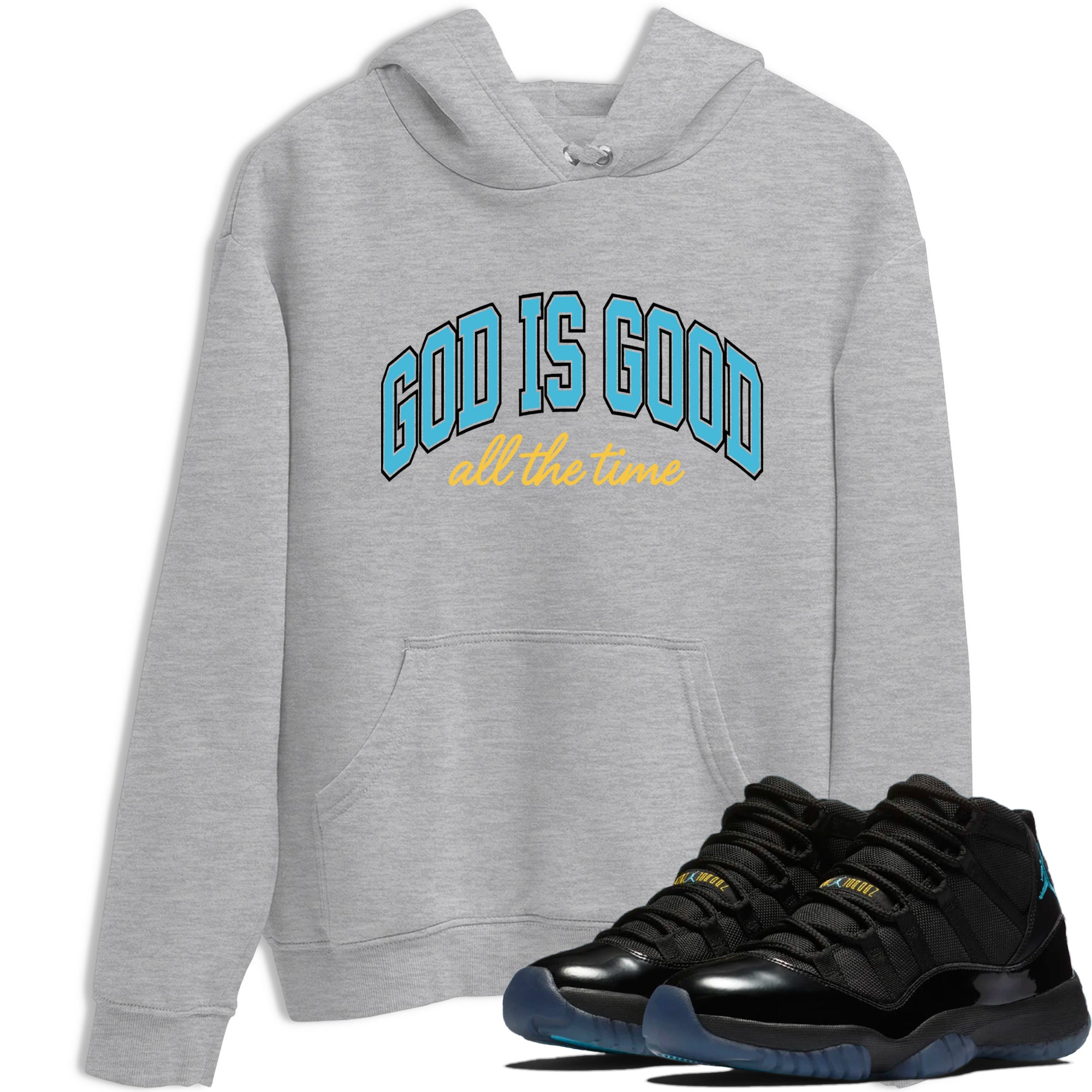 Sneaker Threads  Sneaker Tees To Match Air Jordan 11 Retro Gamma  God Is Good Graphic Tee Heather Grey 1. Perfect for Jordan releases 2025 colorways.
