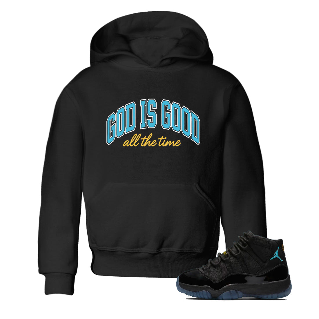Sneaker Threads  Sneaker Tees To Match Air Jordan 11 Retro Gamma  God Is Good Youth Graphic Tee Black 1. Perfect for Jordan releases 2025 colorways.