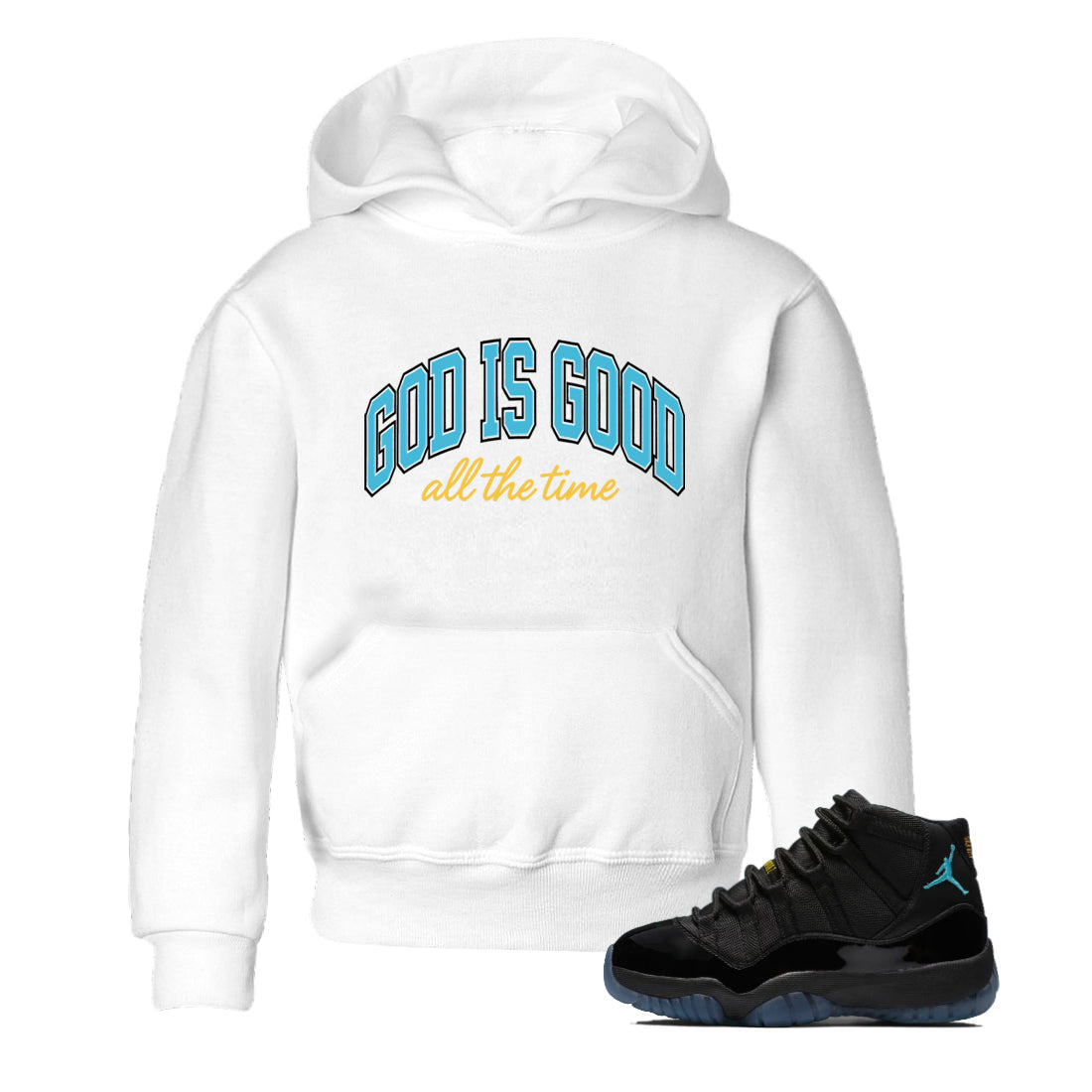 Sneaker Threads  Sneaker Tees To Match Air Jordan 11 Retro Gamma  God Is Good Youth Graphic Tee White 1. Perfect for Jordan releases 2025 colorways.
