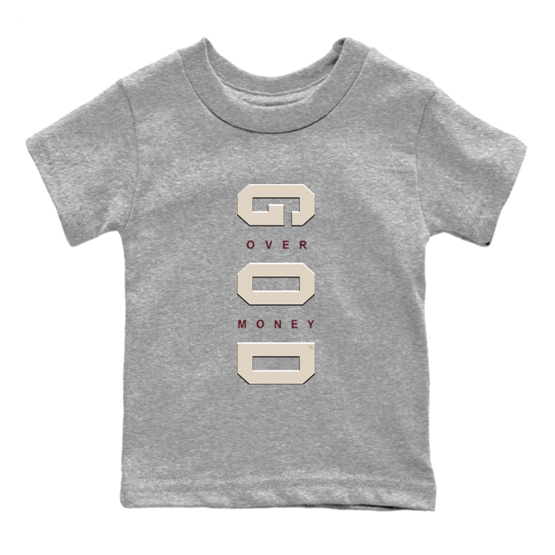 4s A Ma Maniere x "While You Were Sleeping" shirts to match jordans God Over Money sneaker match tees Air Jordan 4 A Ma Maniere x W.Y.W.S match shoes to clothes Drip Gear Zone Youth Baby Heather Grey 2 tee
