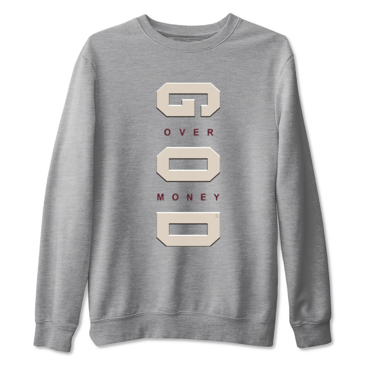 4s A Ma Maniere x "While You Were Sleeping" shirts to match jordans God Over Money sneaker match tees Air Jordan 4 A Ma Maniere x W.Y.W.S match shoes to clothes Drip Gear Zone unisex cotton Heather Grey 2 shirts