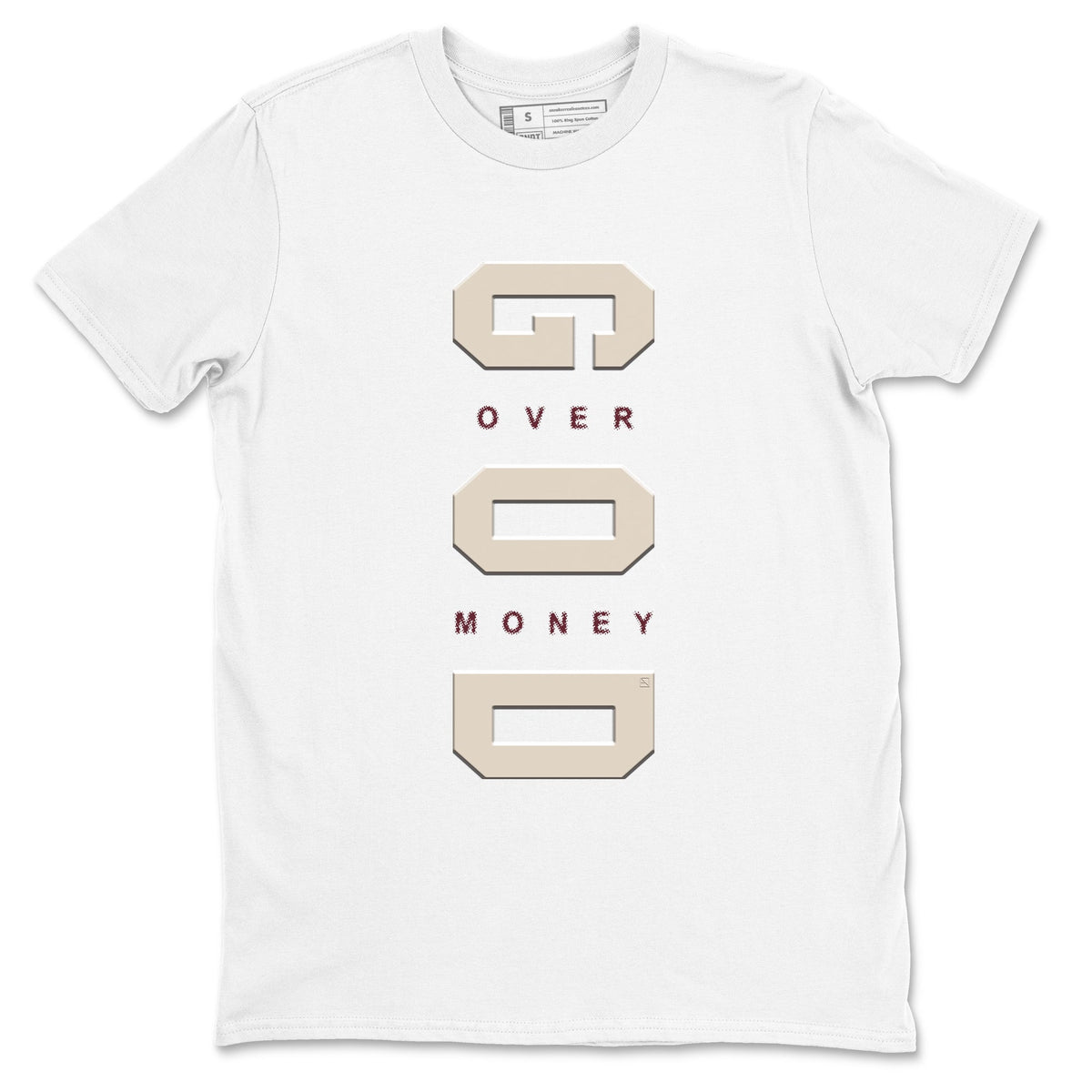 4s A Ma Maniere x "While You Were Sleeping" shirts to match jordans God Over Money sneaker match tees Air Jordan 4 A Ma Maniere x W.Y.W.S match shoes to clothes Drip Gear Zone unisex cotton White 2 shirts