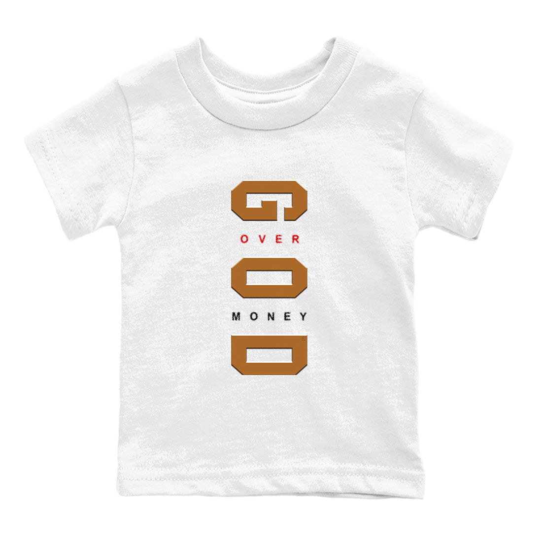 5s Archaeo Brown t shirts to match sneakers God Over Money sneaker match tees Air Jordan 5 Retro Archaeo Brown tee Drip Gear Zone Youth Baby White 2 tee