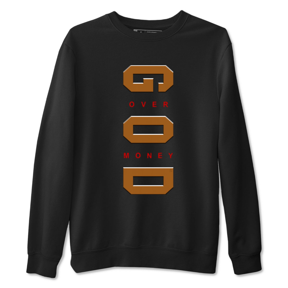 5s Archaeo Brown t shirts to match sneakers God Over Money sneaker match tees Air Jordan 5 Retro Archaeo Brown tee Drip Gear Zone unisex cotton Black 2 shirts