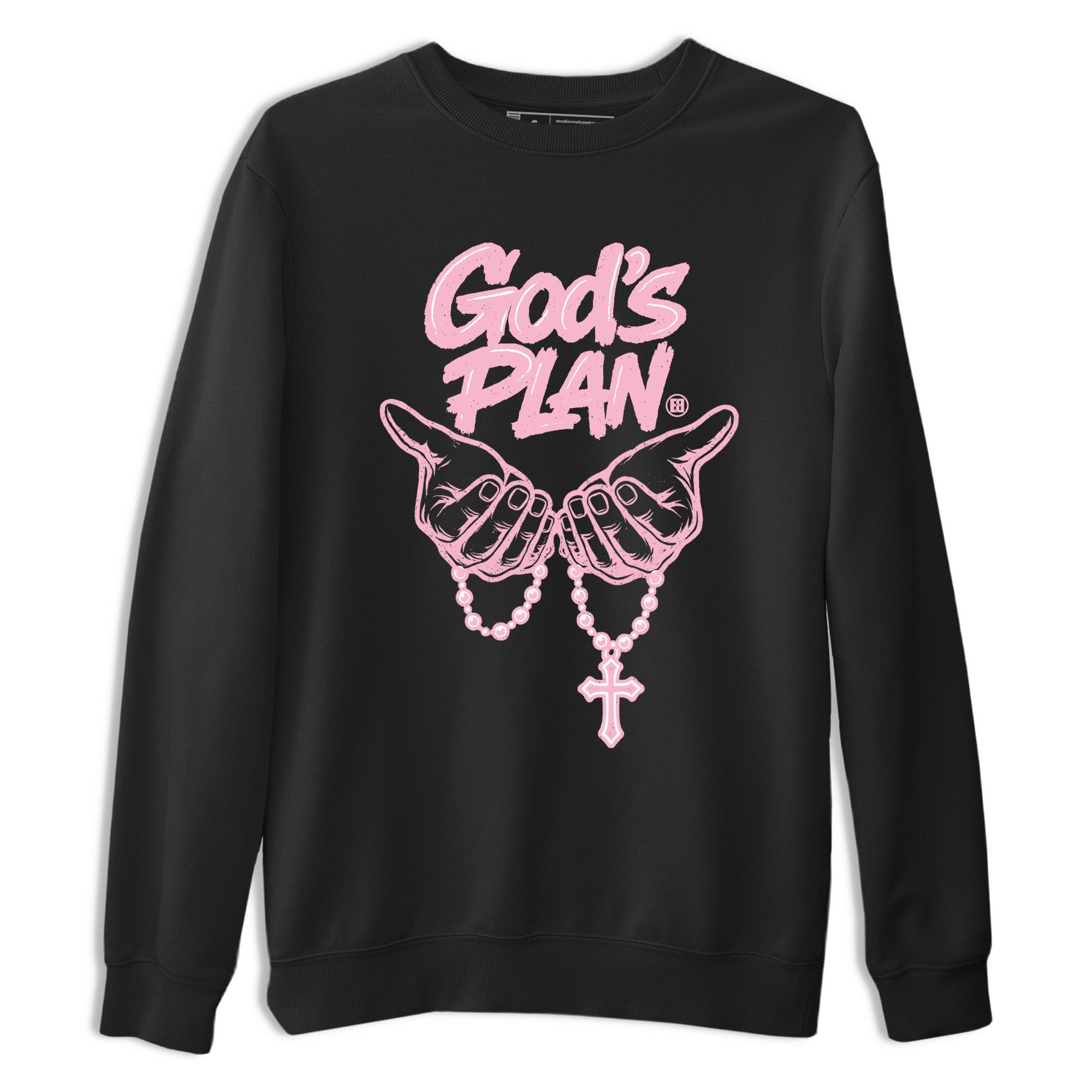 Sneaker Threads Sneaker Tees To Match Air Jordan 5 Medium Soft Pink Shoes God's Plan Tee Black 2