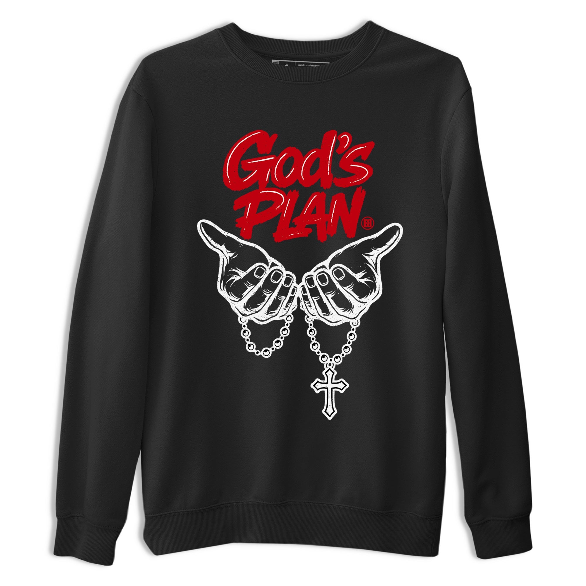 Sneaker match tees  Sneaker Tees To Match Air Jordan 5 Fire Red Shoes  God's Plan Tee Black 2