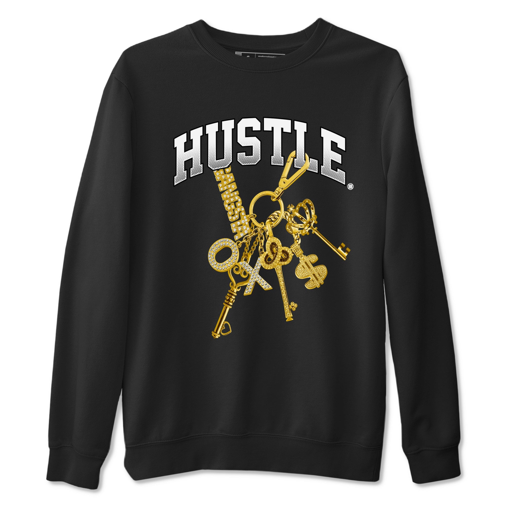 AJ1 Black Metallic Gold shirts to match jordans Gold Hustle sneaker match tees Air Jordan 1 Black Metallic Gold Drip Gear Zone streetwear brand Black 2 unisex cotton tee