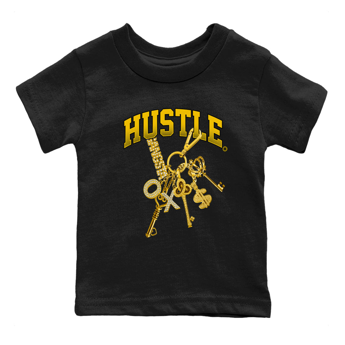 Dunk High Wu Tang shirts to match jordans Gold Hustle sneaker match tees Dunk High Wu Tang match shoes to clothes Drip Gear Zone Youth Baby Black 2 tee