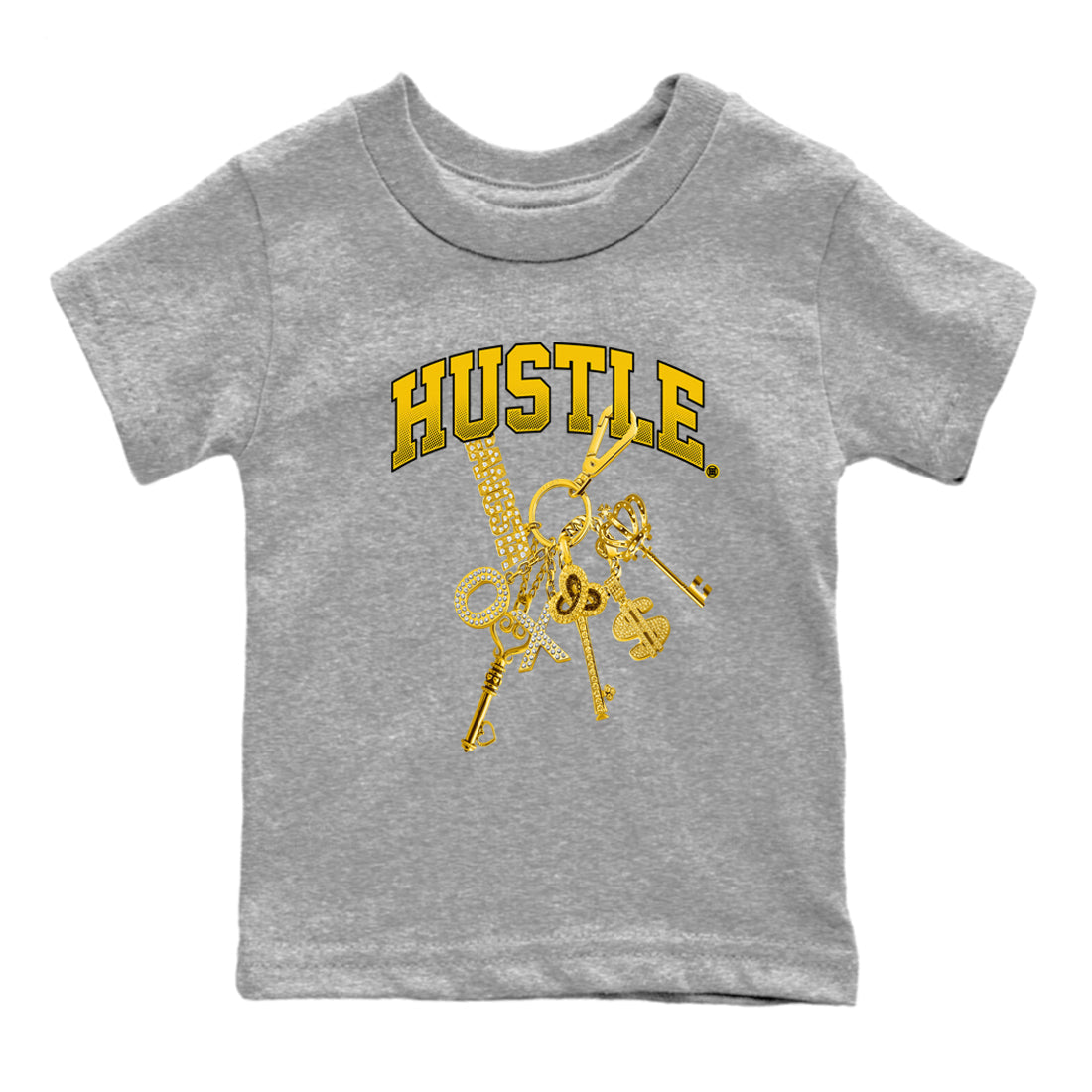 Dunk High Wu Tang shirts to match jordans Gold Hustle sneaker match tees Dunk High Wu Tang match shoes to clothes Drip Gear Zone Youth Baby Heather Grey 2 tee