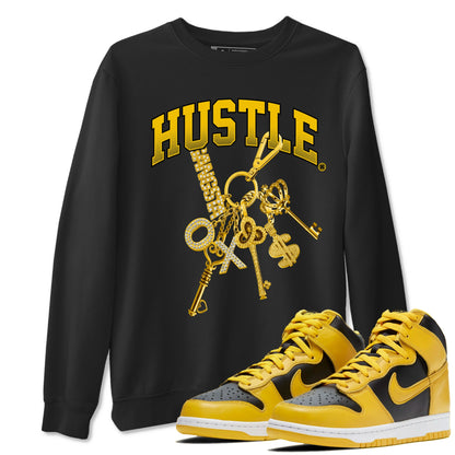 Dunk High Wu Tang shirts to match jordans Gold Hustle sneaker match tees Dunk High Wu Tang match shoes to clothes Drip Gear Zone unisex cotton Black 1 shirts