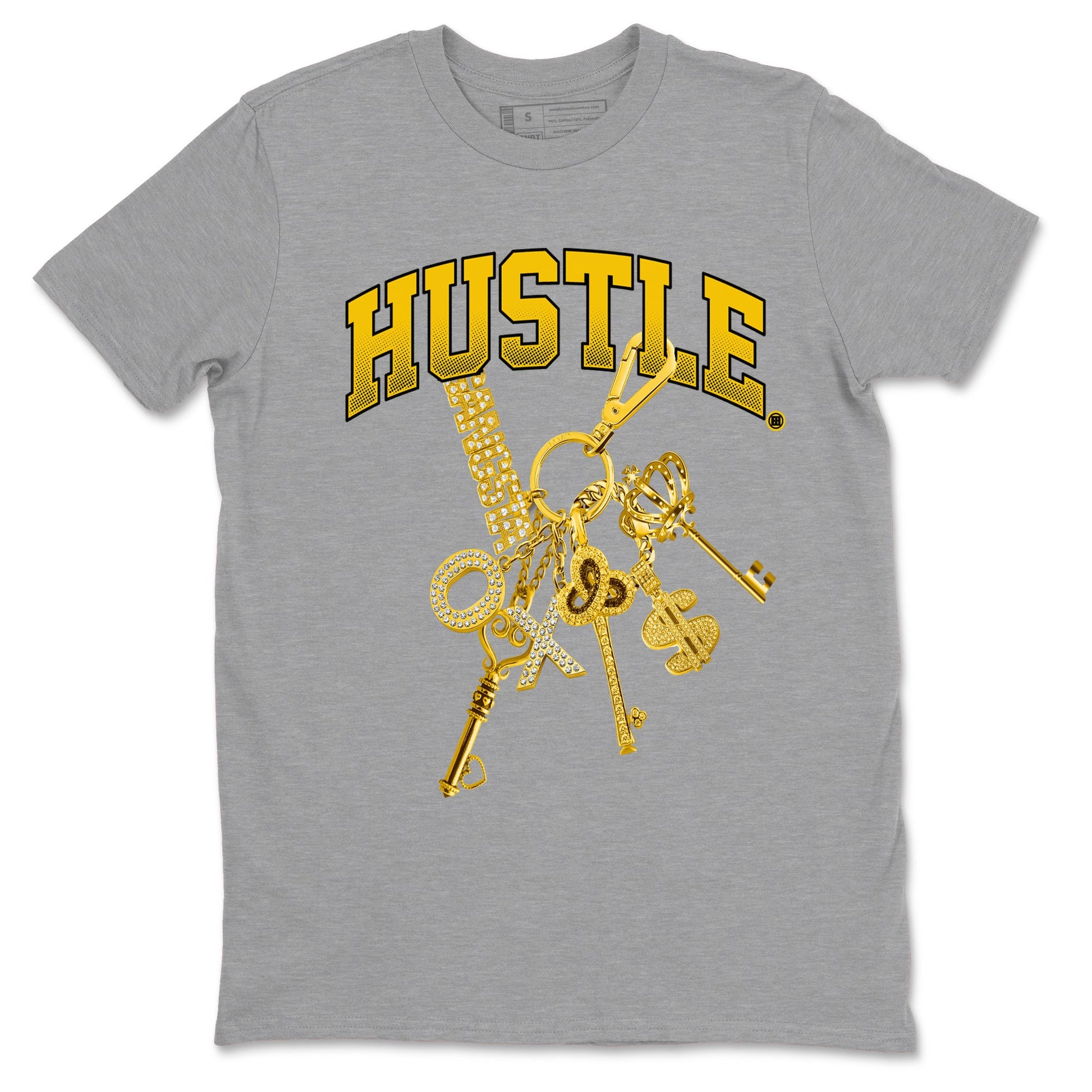 Dunk High Wu Tang shirts to match jordans Gold Hustle sneaker match tees Dunk High Wu Tang match shoes to clothes Drip Gear Zone unisex cotton Heather Grey 2 shirts