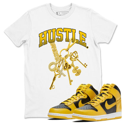 Dunk High Wu Tang shirts to match jordans Gold Hustle sneaker match tees Dunk High Wu Tang match shoes to clothes Drip Gear Zone unisex cotton White 1 shirts