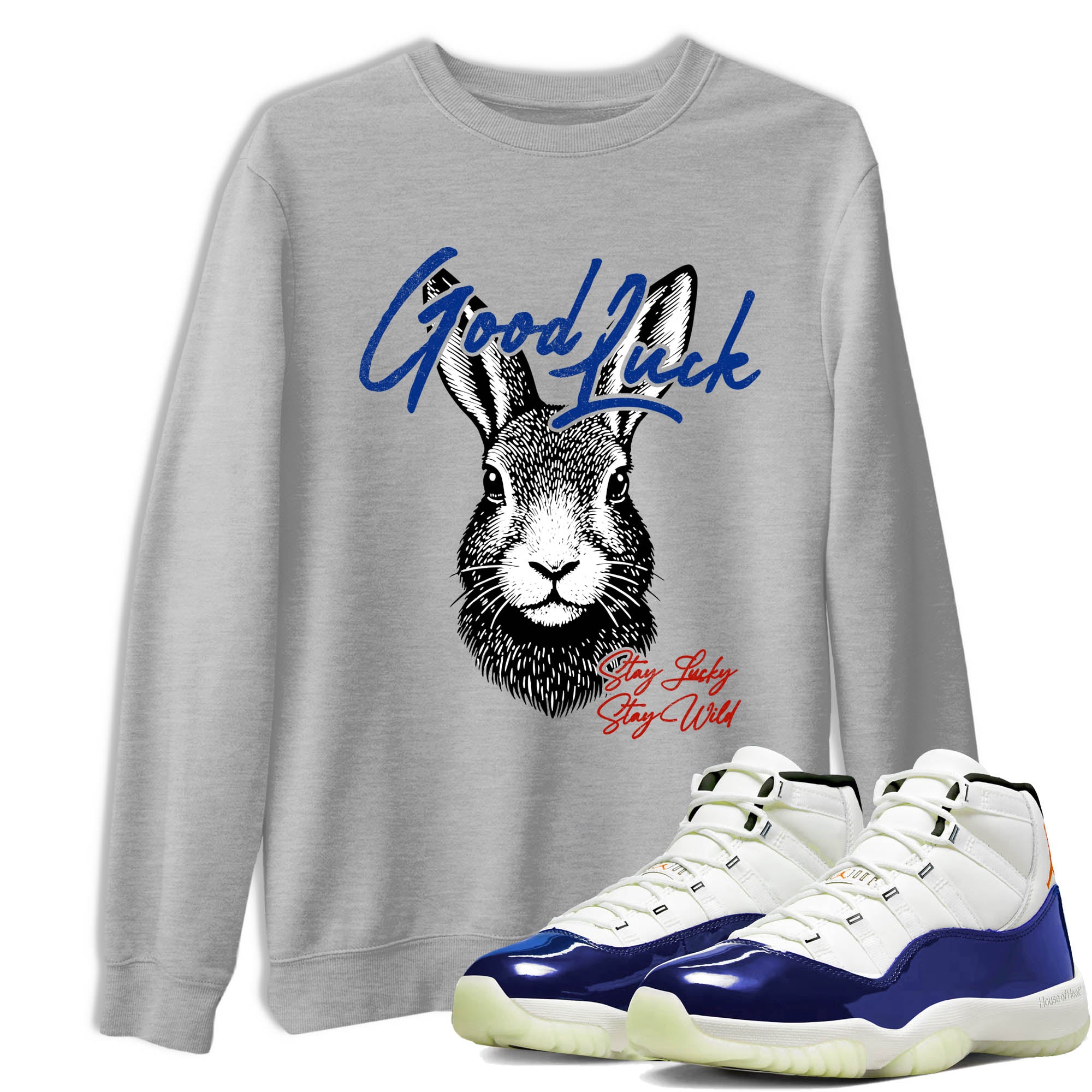 Sneaker Threads  Sneaker Tees To Match Air Jordan 11 Rare Air  Good Luck Graphic Tee Heather Grey 1. Perfect for Jordan releases 2025 colorways.