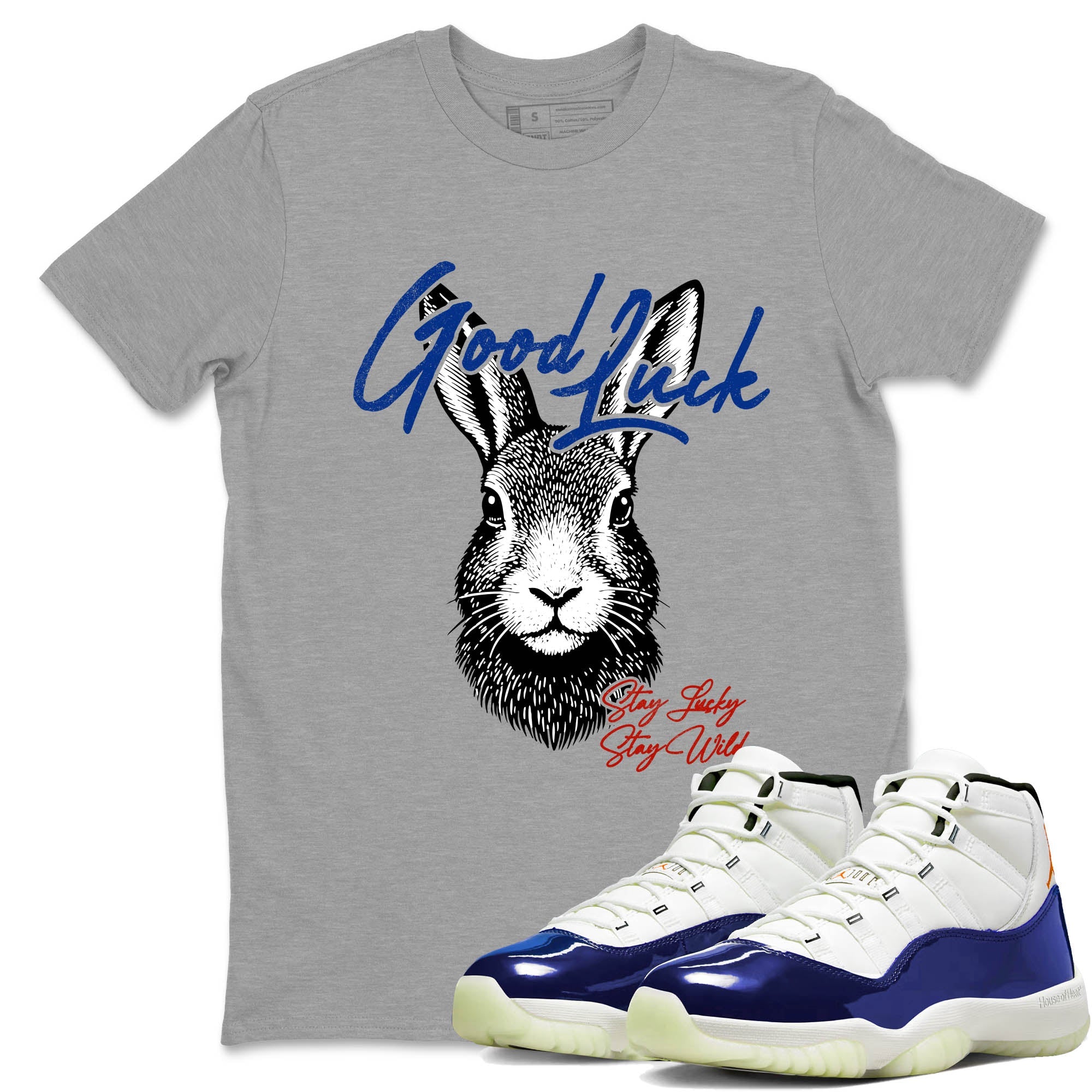 Sneaker Threads  Sneaker Tees To Match Air Jordan 11 Rare Air  Good Luck Graphic Tee Heather Grey 1. Perfect for Jordan releases 2025 colorways.