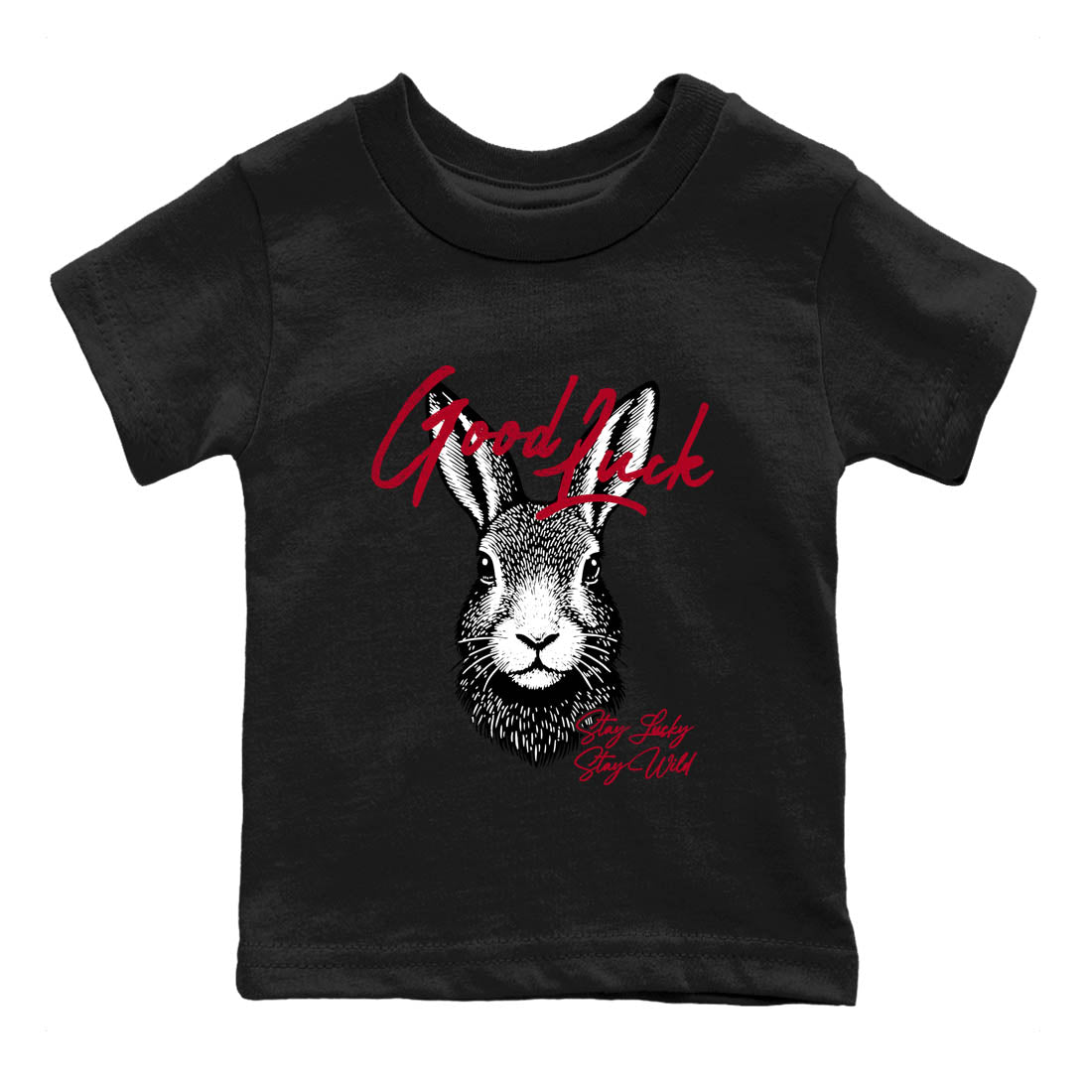 Sneaker Threads  Sneaker Tees To Match Air Jordan 8 Bunny  Good Luck Youth Graphic Tee Black 2. Perfect for Jordan releases 2025 colorways.