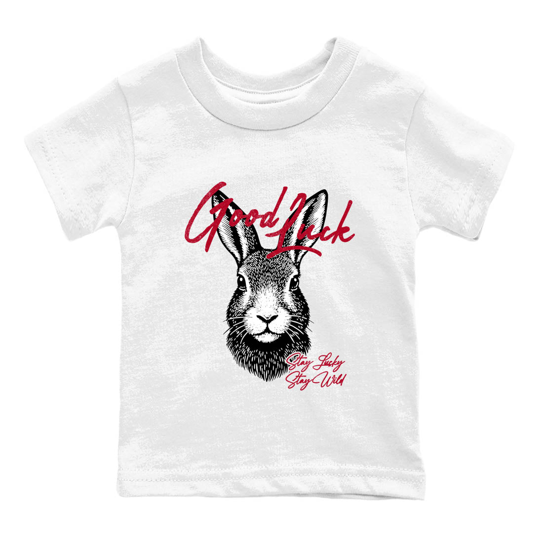 Sneaker Threads  Sneaker Tees To Match Air Jordan 8 Bunny  Good Luck Youth Graphic Tee White 2. Perfect for Jordan releases 2025 colorways.