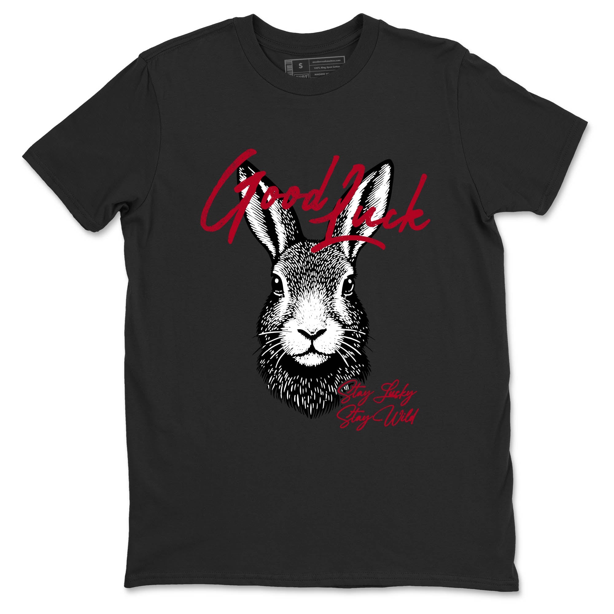 Sneaker Threads  Sneaker Tees To Match Air Jordan 8 Bunny  Good Luck Graphic Tee Black 2. Perfect for Jordan releases 2025 colorways.