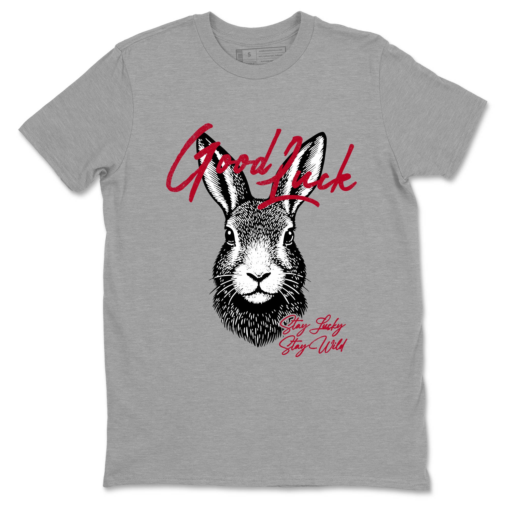 Sneaker Threads  Sneaker Tees To Match Air Jordan 8 Bunny  Good Luck Graphic Tee Heather Grey 2. Perfect for Jordan releases 2025 colorways.
