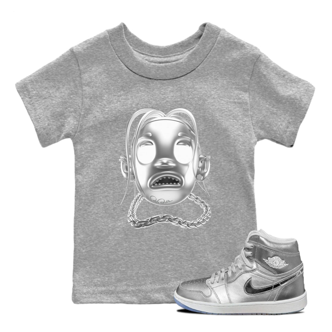 Air Jordan 1 Gift Giving shirt to match jordans Goosebumps Boy sneaker tees  Metal tees AJ1 Gift Giving Drip Gear Zone Baby Toddler Heather Grey 1 T-Shirt