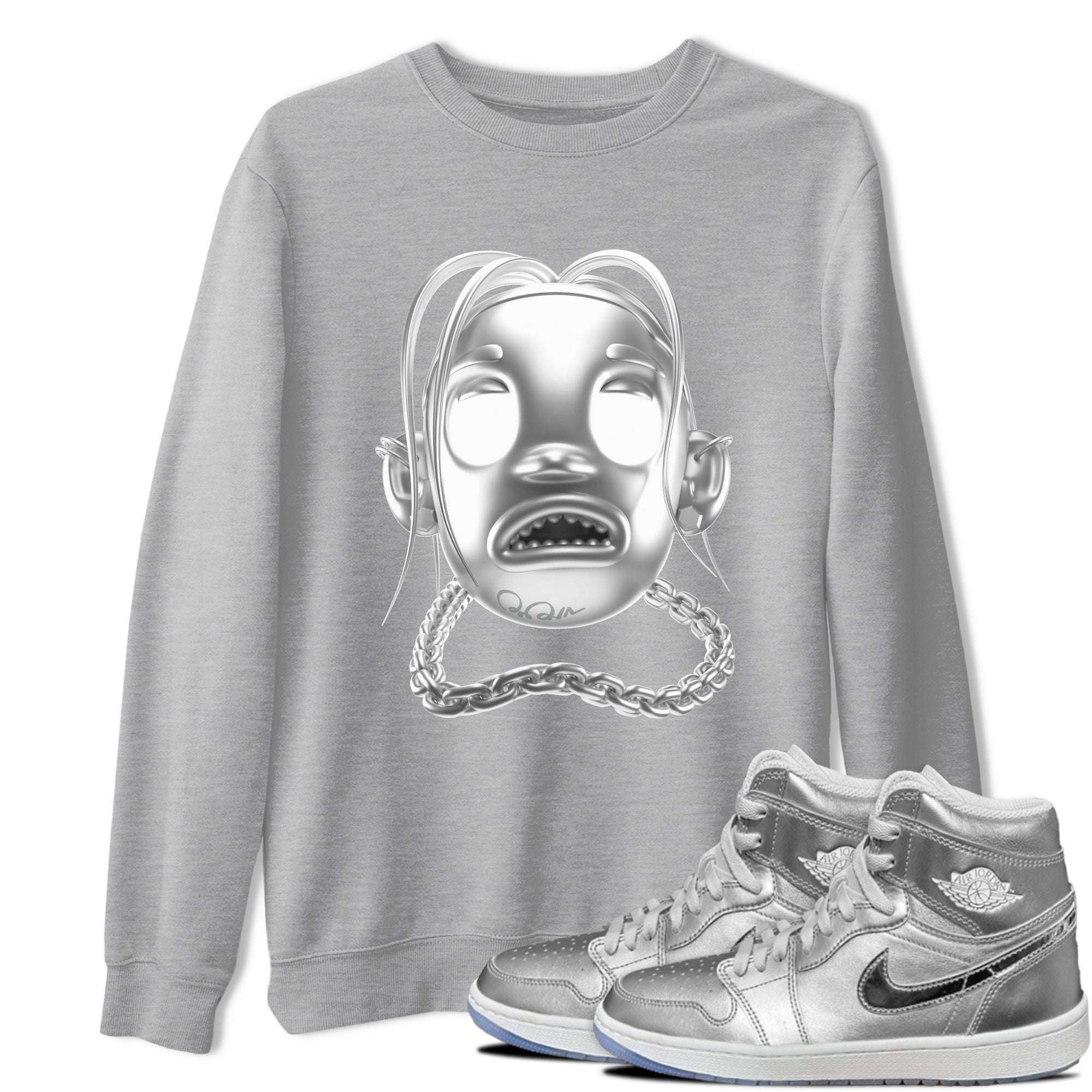 Air Jordan 1 Gift Giving shirt to match jordans Goosebumps Boy sneaker tees  Metal tees AJ1 Gift Giving Drip Gear Zone Unisex Heather Grey 1 T-Shirt