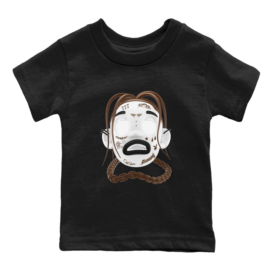 1s Low OG Mocha shirts to match jordans Goosebumps Boy sneaker match tees Air Jordan 1 Mocha match shoes to clothes Drip Gear Zone Youth Baby Black 2 tee