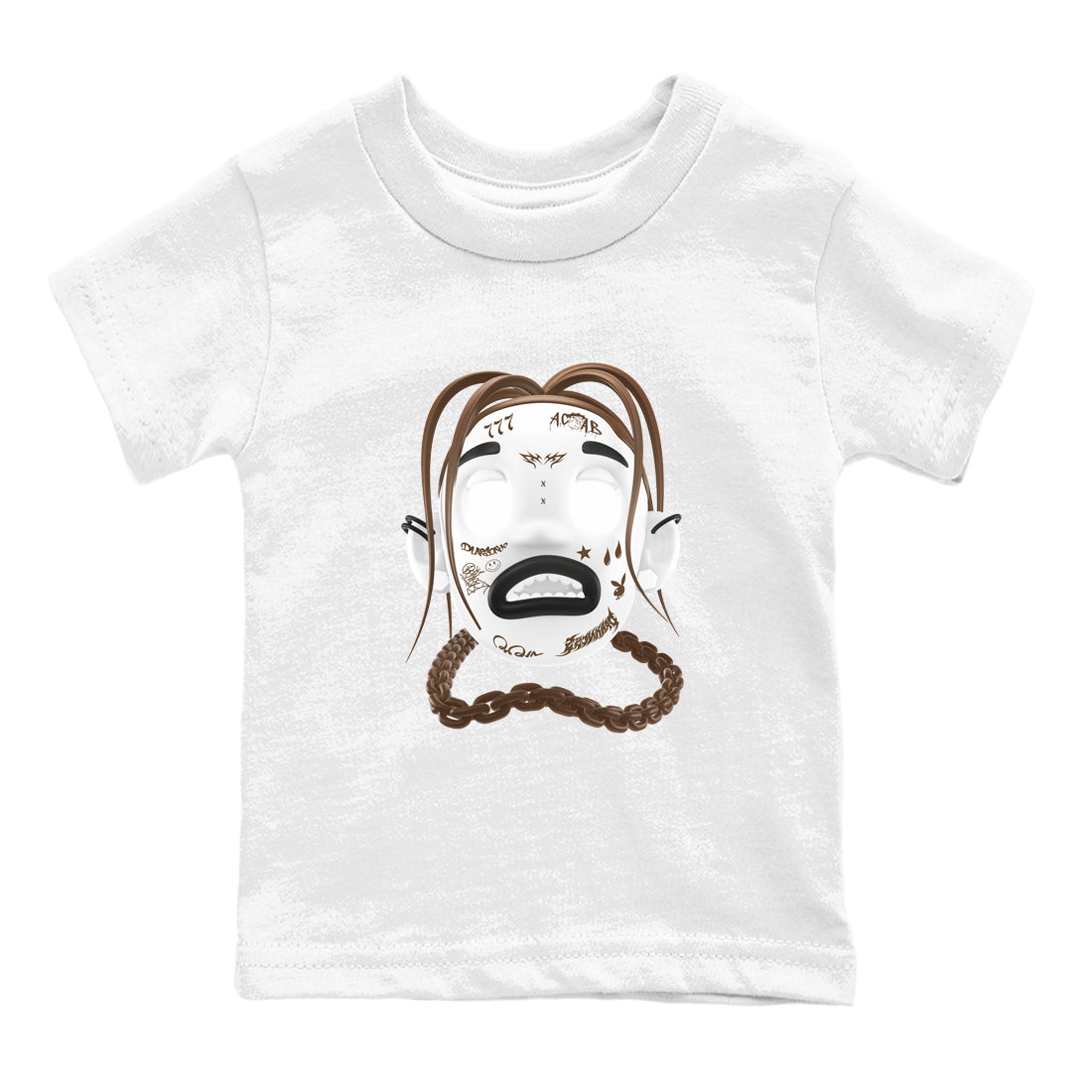 1s Low OG Mocha shirts to match jordans Goosebumps Boy sneaker match tees Air Jordan 1 Mocha match shoes to clothes Drip Gear Zone Youth Baby White 2 tee