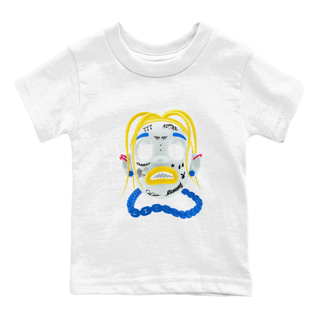 1s Travis Scott Canary shirt to match jordans Goosebumps Boy sneaker tees Air Jordan 1 Travis Scott Canary Drip Gear Zone baby toddler White 2 cotton Shirt