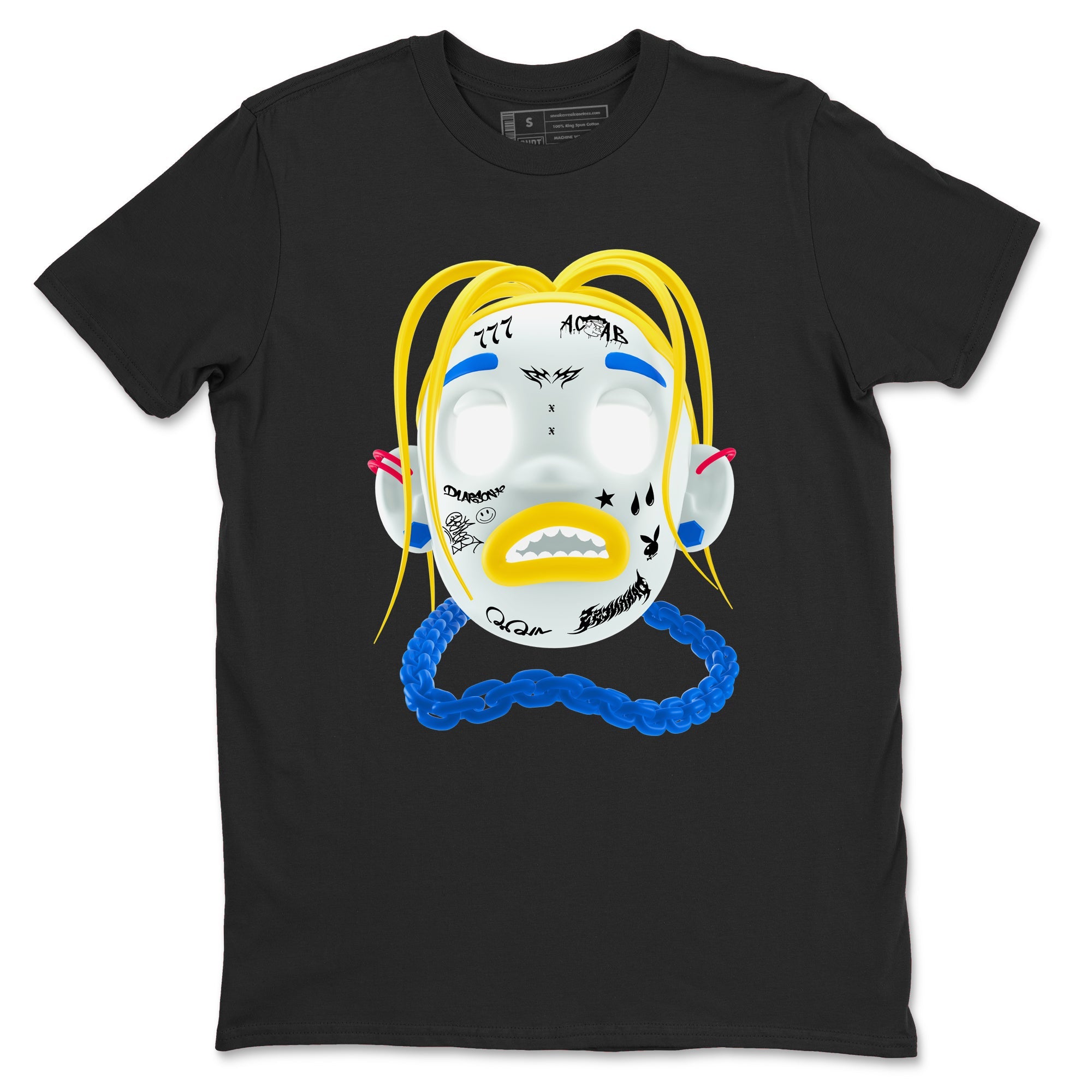 1s Travis Scott Canary shirt to match jordans Goosebumps Boy sneaker tees Air Jordan 1 Travis Scott Canary Drip Gear Zone unisex cotton Black 2 crew neck shirt