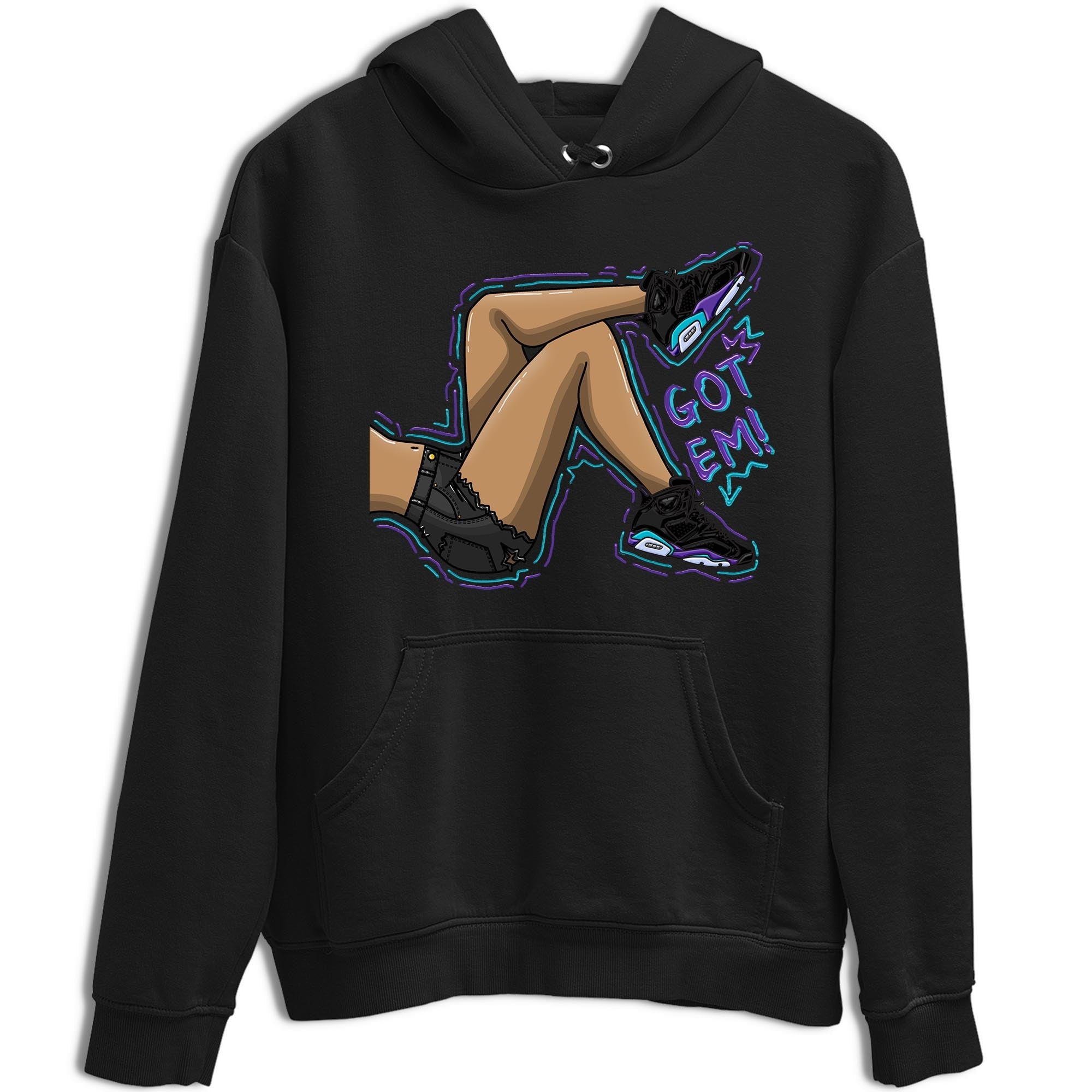 AJ6 Aqua shirt to match jordans Got Em Legs sneaker release tees Air Jordan 6 Aqua Drip Gear Zone Unisex Streetwear Clothing Black 2 T-Shirt