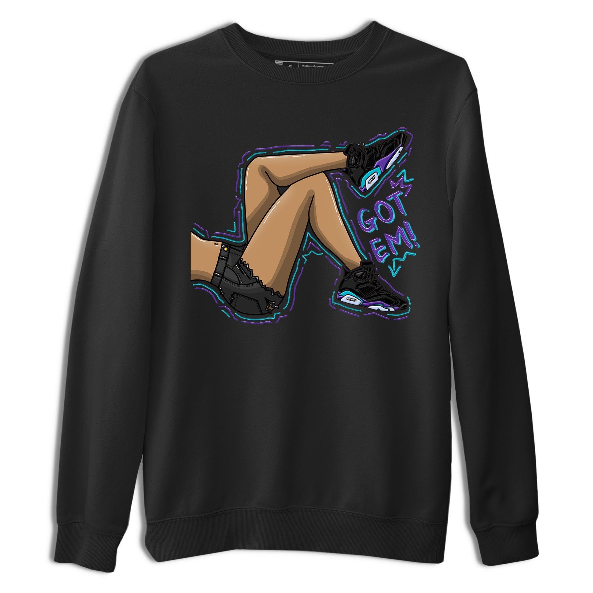 AJ6 Aqua shirt to match jordans Got Em Legs sneaker release tees Air Jordan 6 Aqua Drip Gear Zone Unisex Streetwear Clothing Black 2 T-Shirt