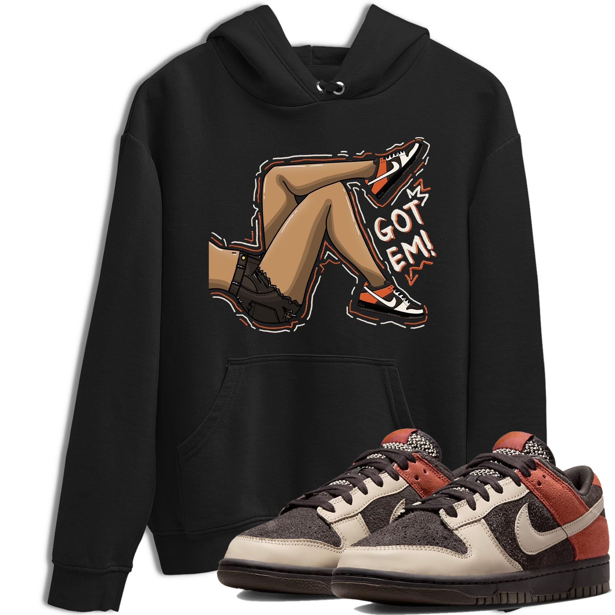 Nike Low Dunk Red Panda shirt to match jordans Got Em Legs sneaker tees Nike Dunk Red Panda Drip Gear Zone Unisex Streetwear Clothing Black 1 T-Shirt