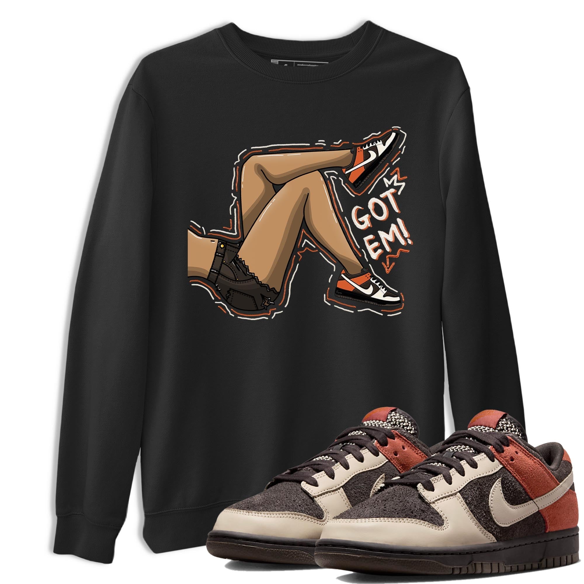 Nike Low Dunk Red Panda shirt to match jordans Got Em Legs sneaker tees Nike Dunk Red Panda Drip Gear Zone Unisex Streetwear Clothing Black 1 T-Shirt