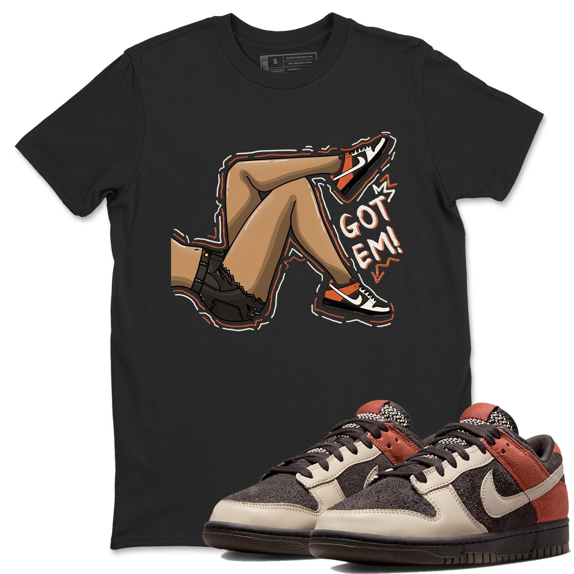 Nike Low Dunk Red Panda shirt to match jordans Got Em Legs sneaker tees Nike Dunk Red Panda Drip Gear Zone Unisex Streetwear Clothing Black 1 T-Shirt