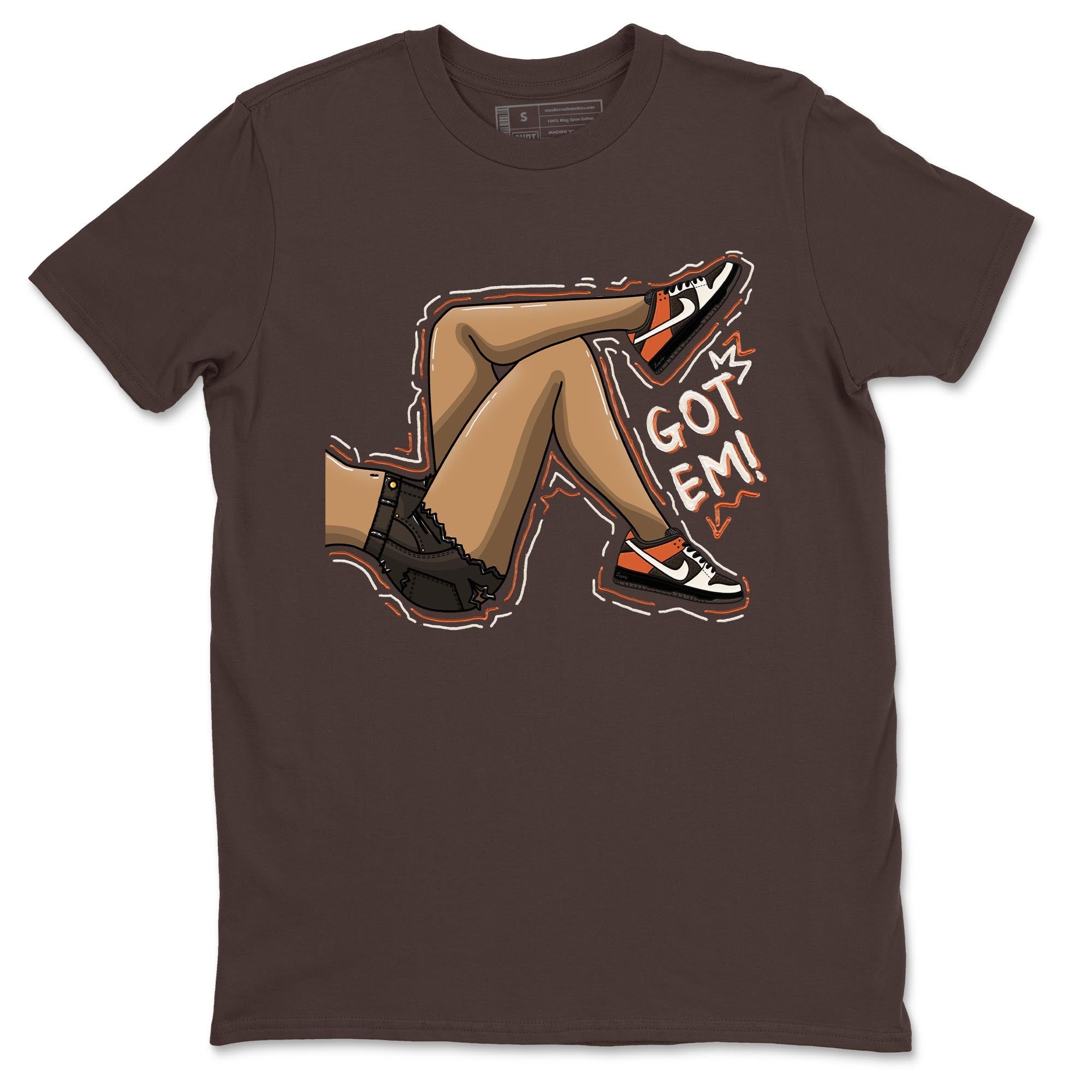 Nike Low Dunk Red Panda shirt to match jordans Got Em Legs sneaker tees Nike Dunk Red Panda Drip Gear Zone Unisex Streetwear Clothing Dark Chocolate 2 T-Shirt