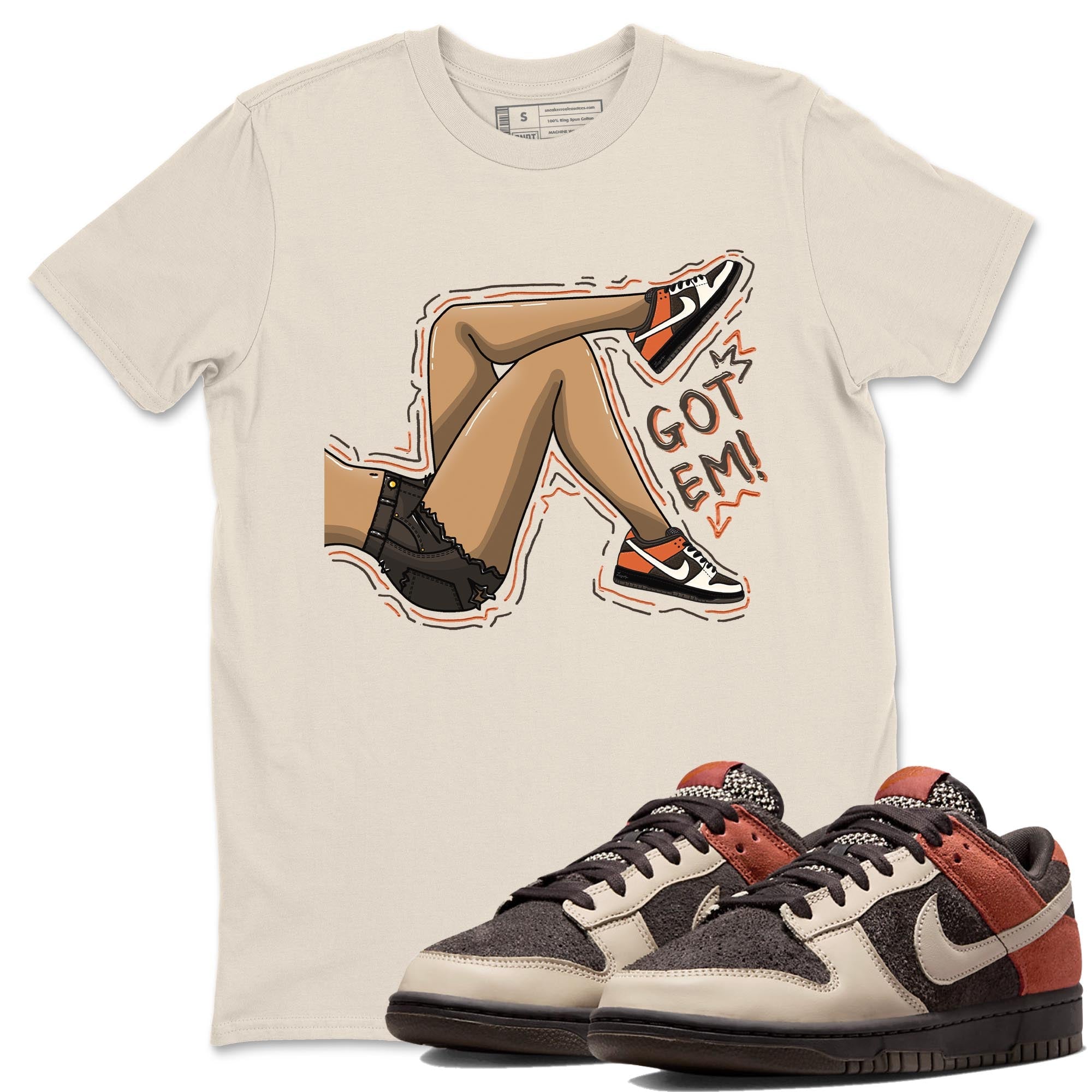 Nike Low Dunk Red Panda shirt to match jordans Got Em Legs sneaker tees Nike Dunk Red Panda Drip Gear Zone Unisex Streetwear Clothing Natural 1 T-Shirt