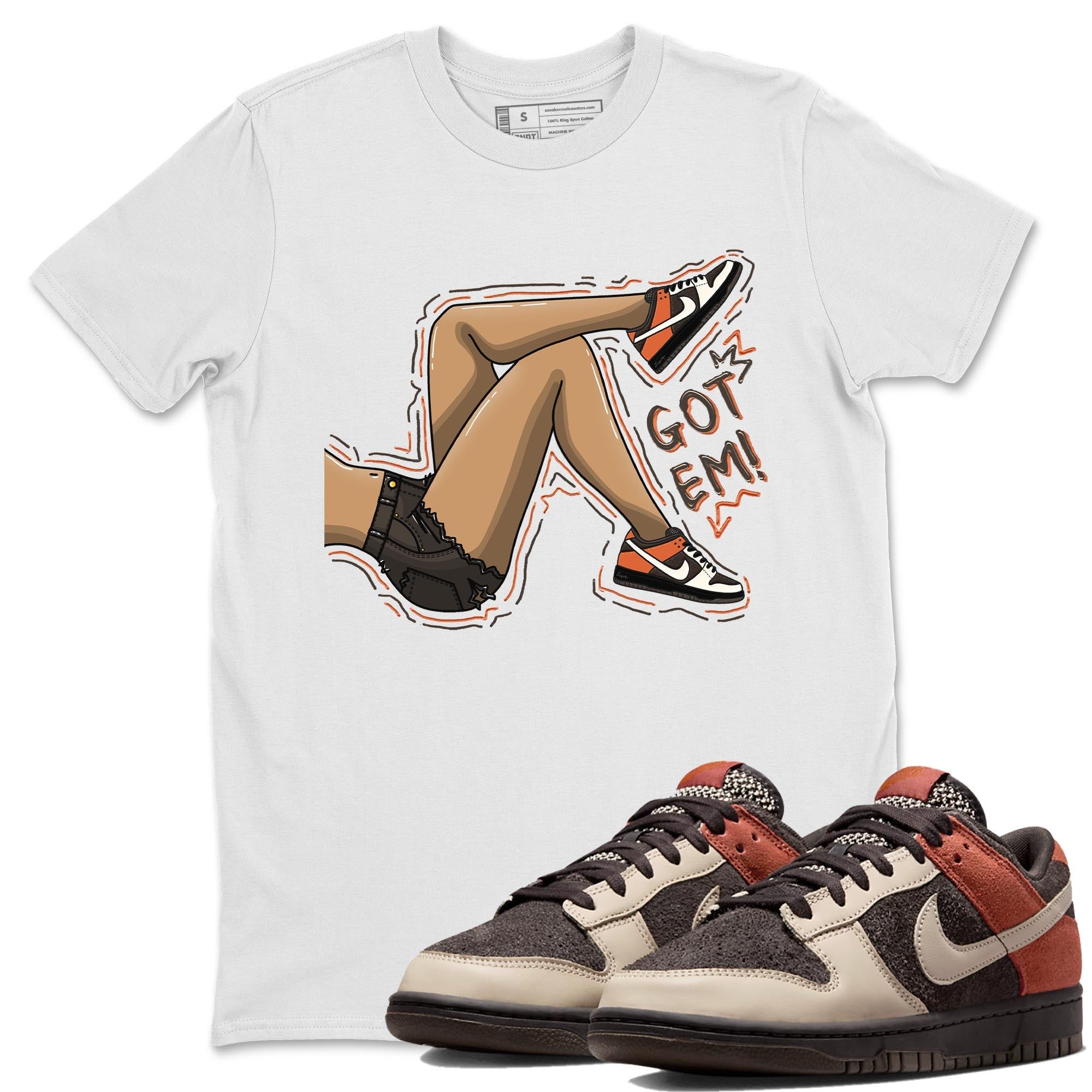 Nike Low Dunk Red Panda shirt to match jordans Got Em Legs sneaker tees Nike Dunk Red Panda Drip Gear Zone Unisex Streetwear Clothing White 1 T-Shirt