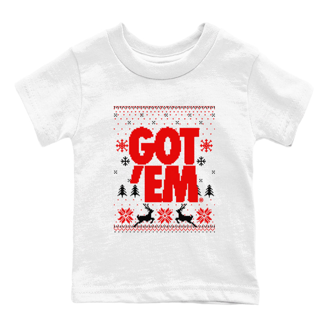 11s Cherry shirts to match jordans Christmas Gift Got Em Ugly Sweater sneaker match tees Air Jordan 11 Retro Cherry match shoes to clothes Drip Gear Zone Youth Baby White 2 tee